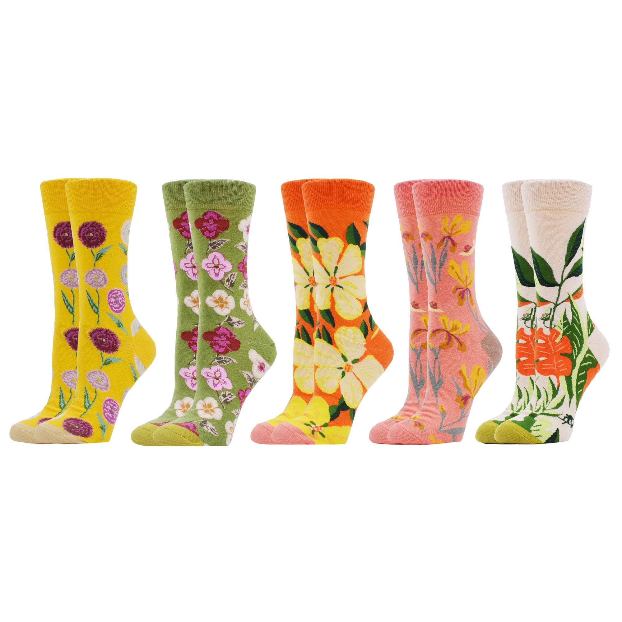 WeciBor Women's Funny Colorful Novelty Pattern Cotton Crew Socks Funky Gifts for Mum