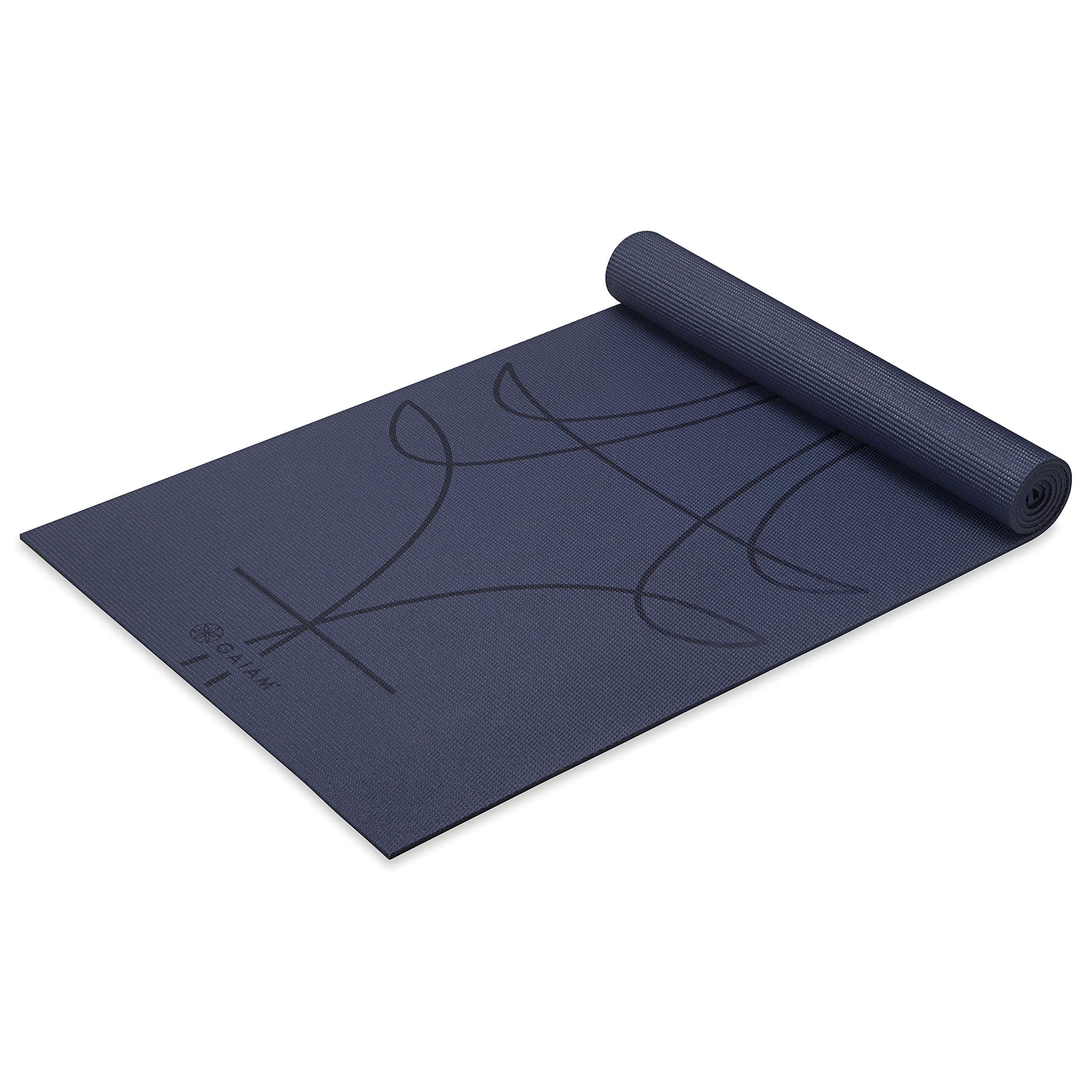 Yoga Mat - Premium 6mm Print Extra Thick Non Slip Exercise & Fitness Mat for All Types of Yoga, Pilates & Floor Workouts (68"L x 24"W x 6mm Thick)