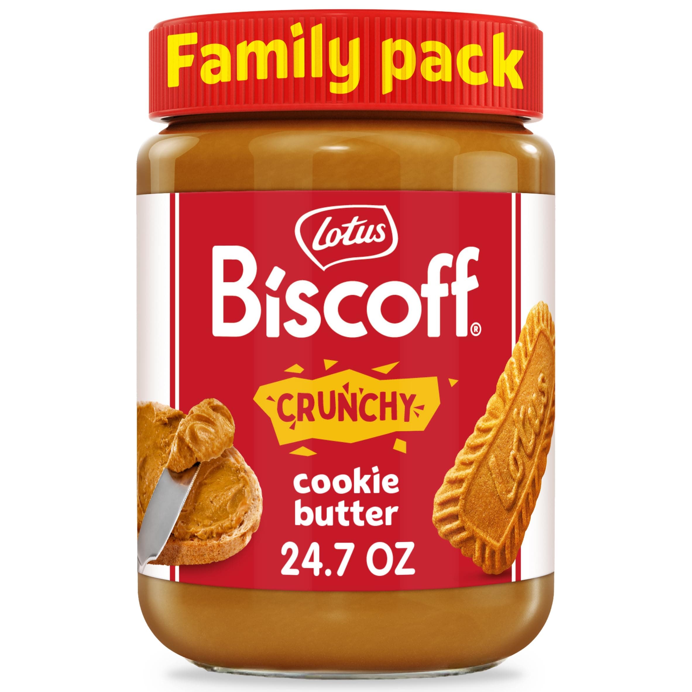Lotus Biscoff Biscuit Butter Spread, Crispy, GMO Free + Vegan, 700 ml