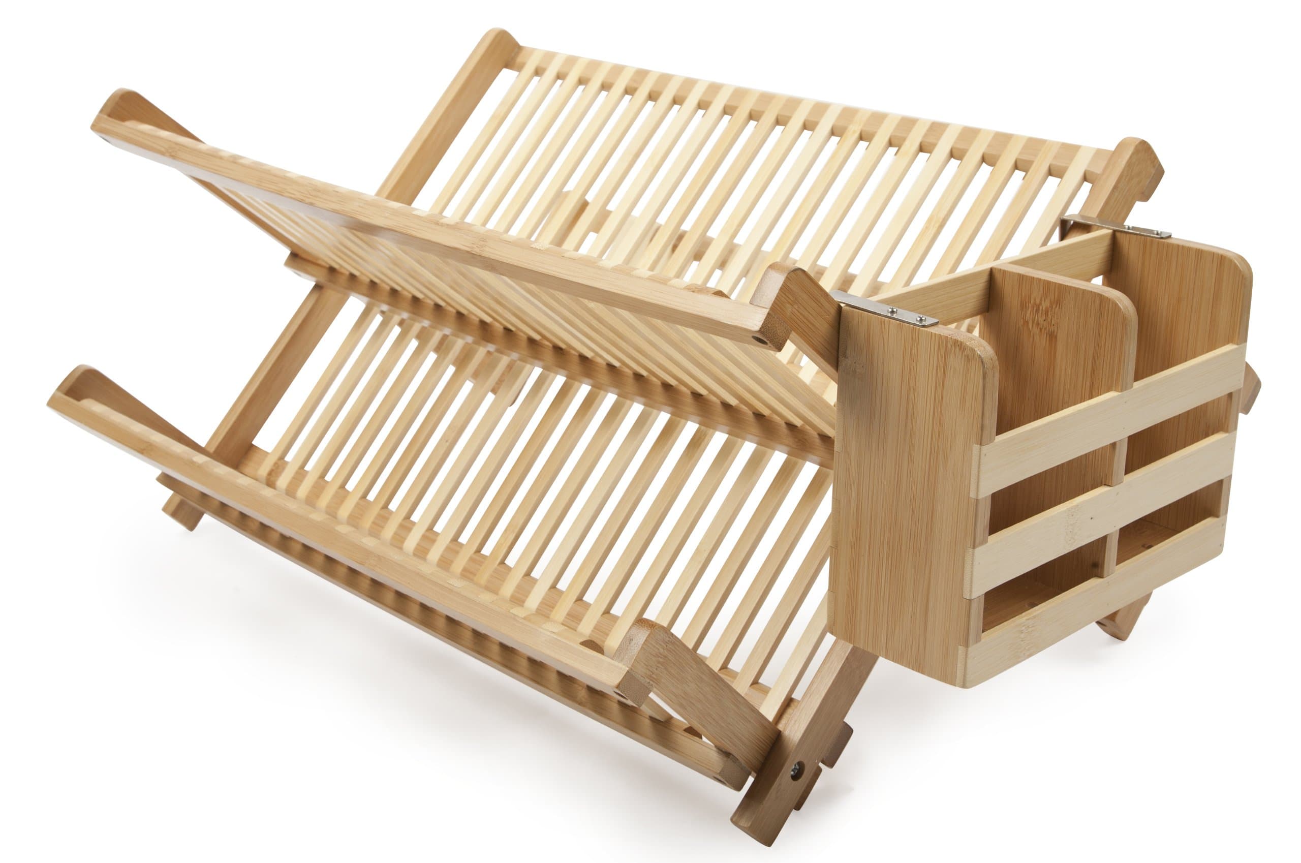 Dish Rack with Utensil Holder, Natural