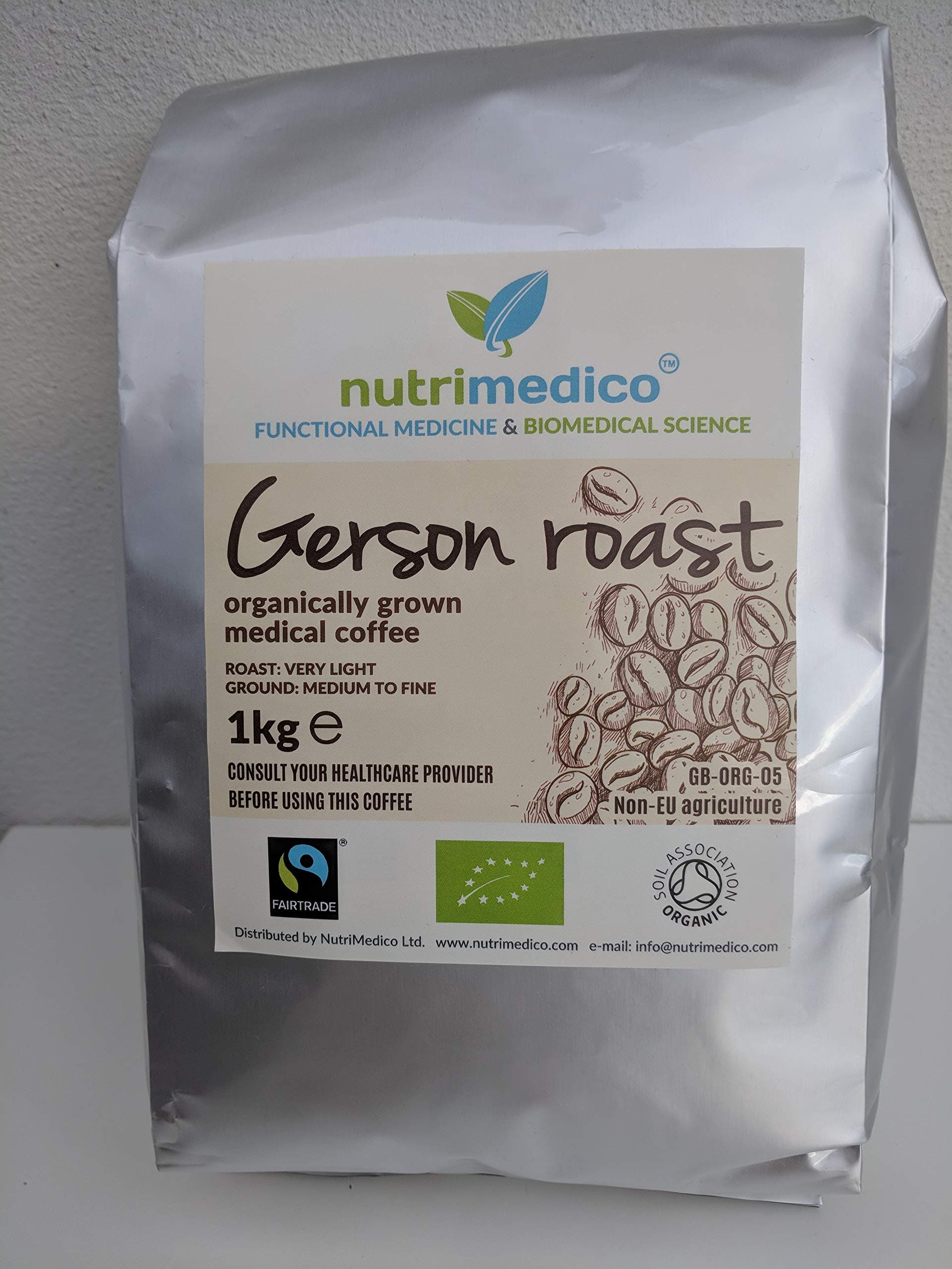 Organic Gerson Roast, Detox Therapeutic Coffee for Enema (1kg)