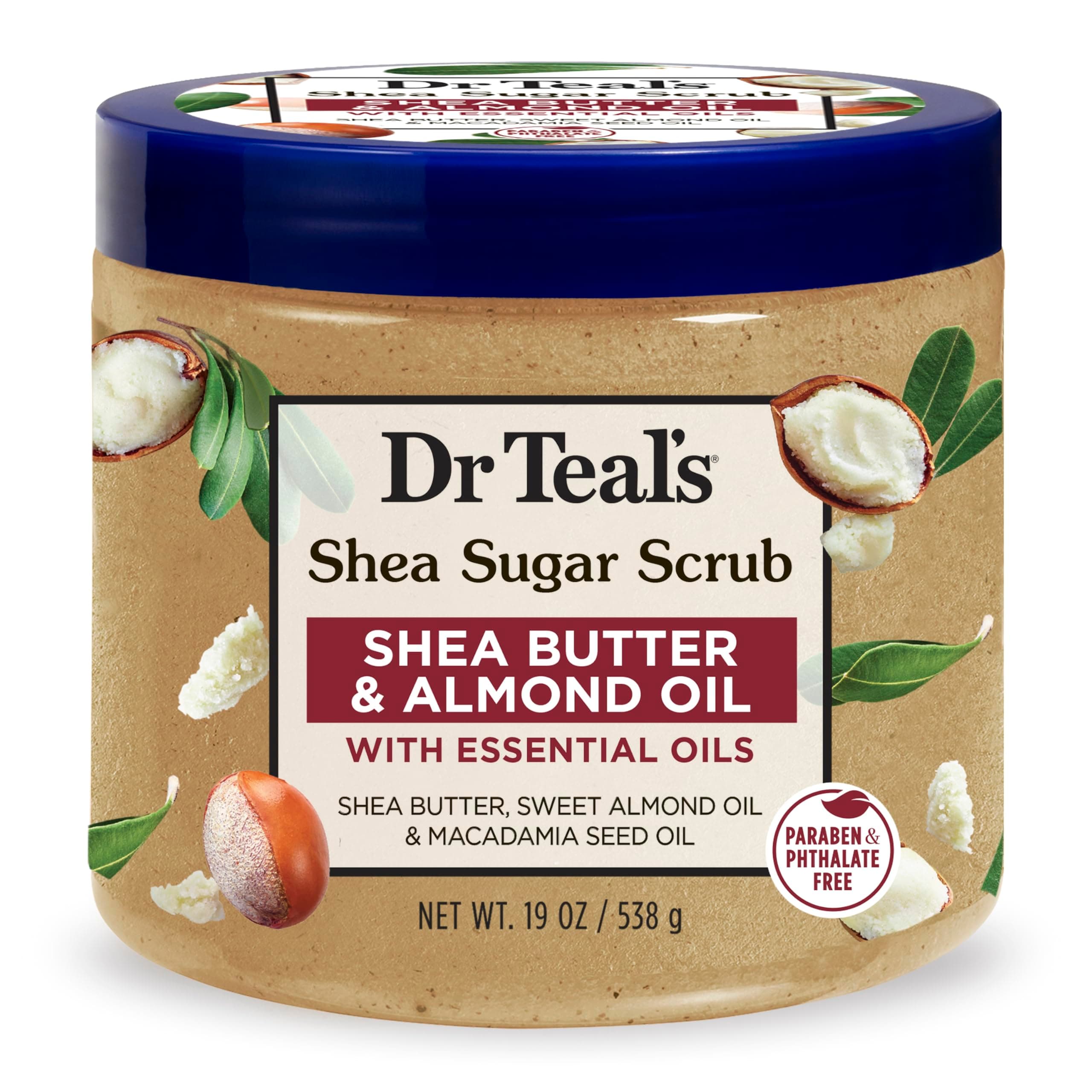 Dr Teal's Shea Butter & Almond Oil Body Sugar Scrub 538g