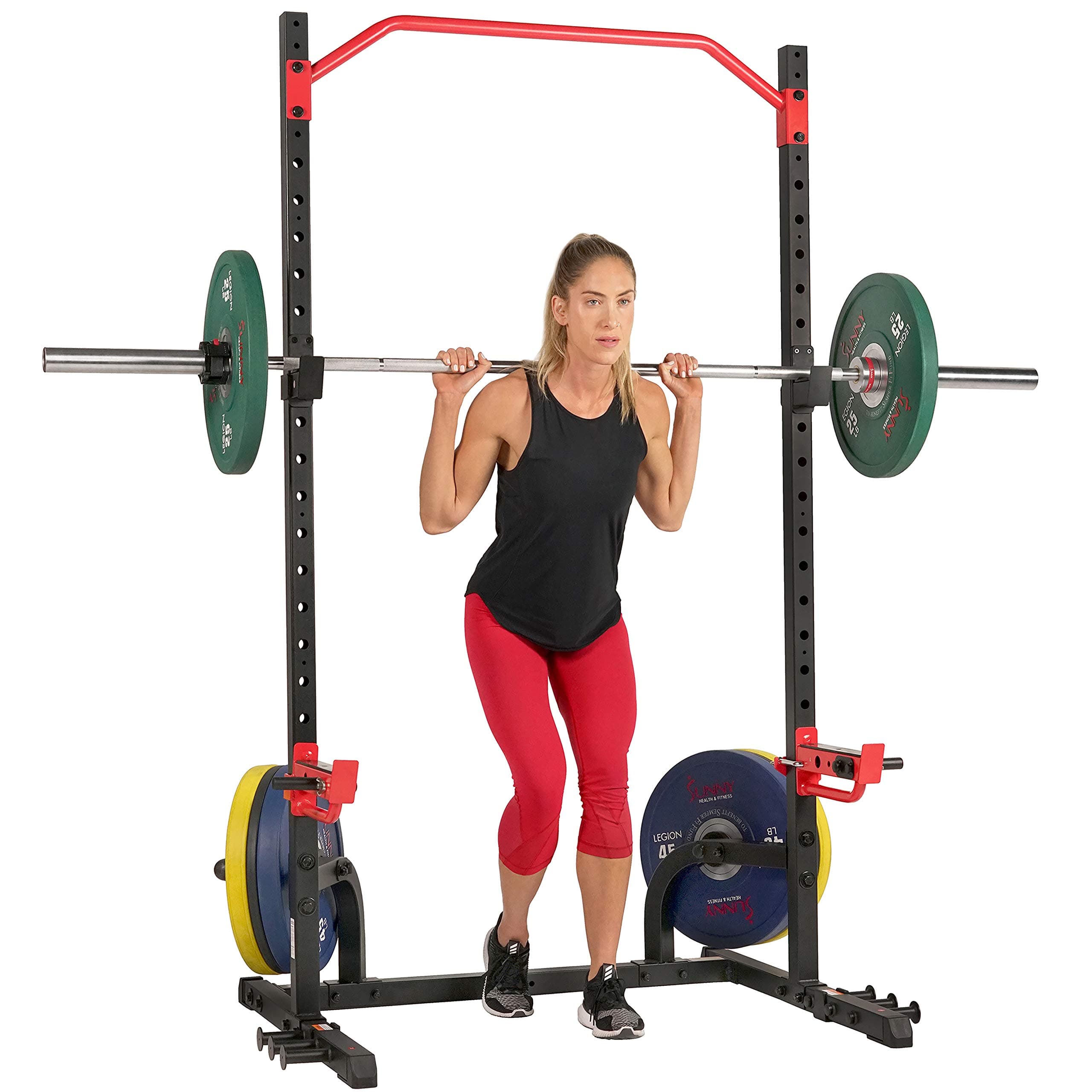 Sunny Health & Fitness Power Zone Squat Stand Rack Power Cage