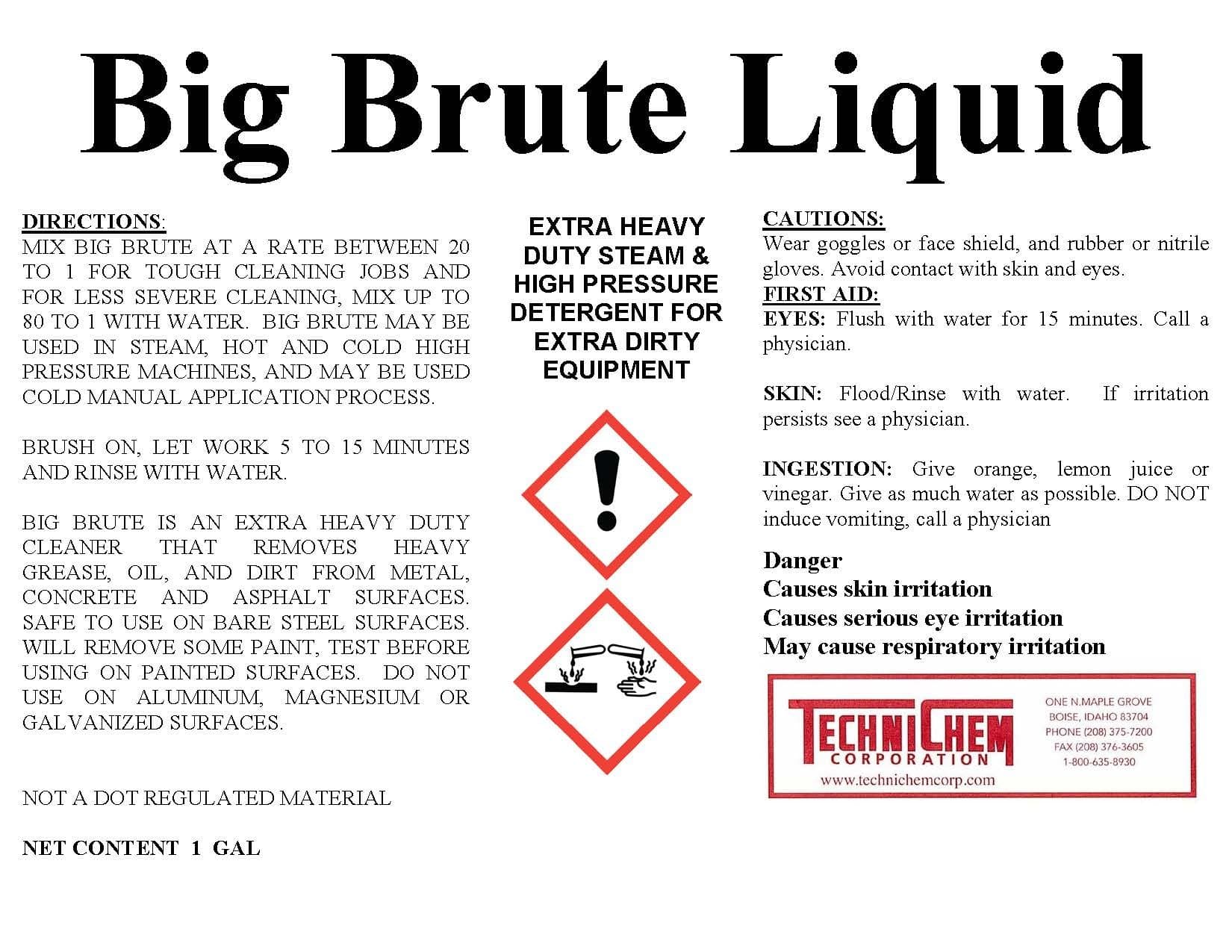 Big Brute Liquid Extra Heavy-Duty Detergent (1-6 Gallon Pail)