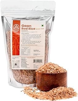 Goan Red Rice (850 g) | Parboiled Rice, High Fibre, Low Glycemic Index | Nutrient-Rich, Healthier Alternative for White Rice | Pair with Curries, Add to Salads, Soups & Kheer