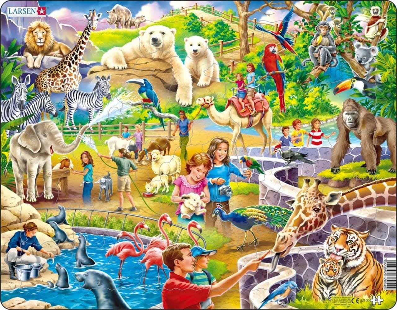 Puzzles Zoo Animals 48 Piece Children's Jigsaw Puzzle
