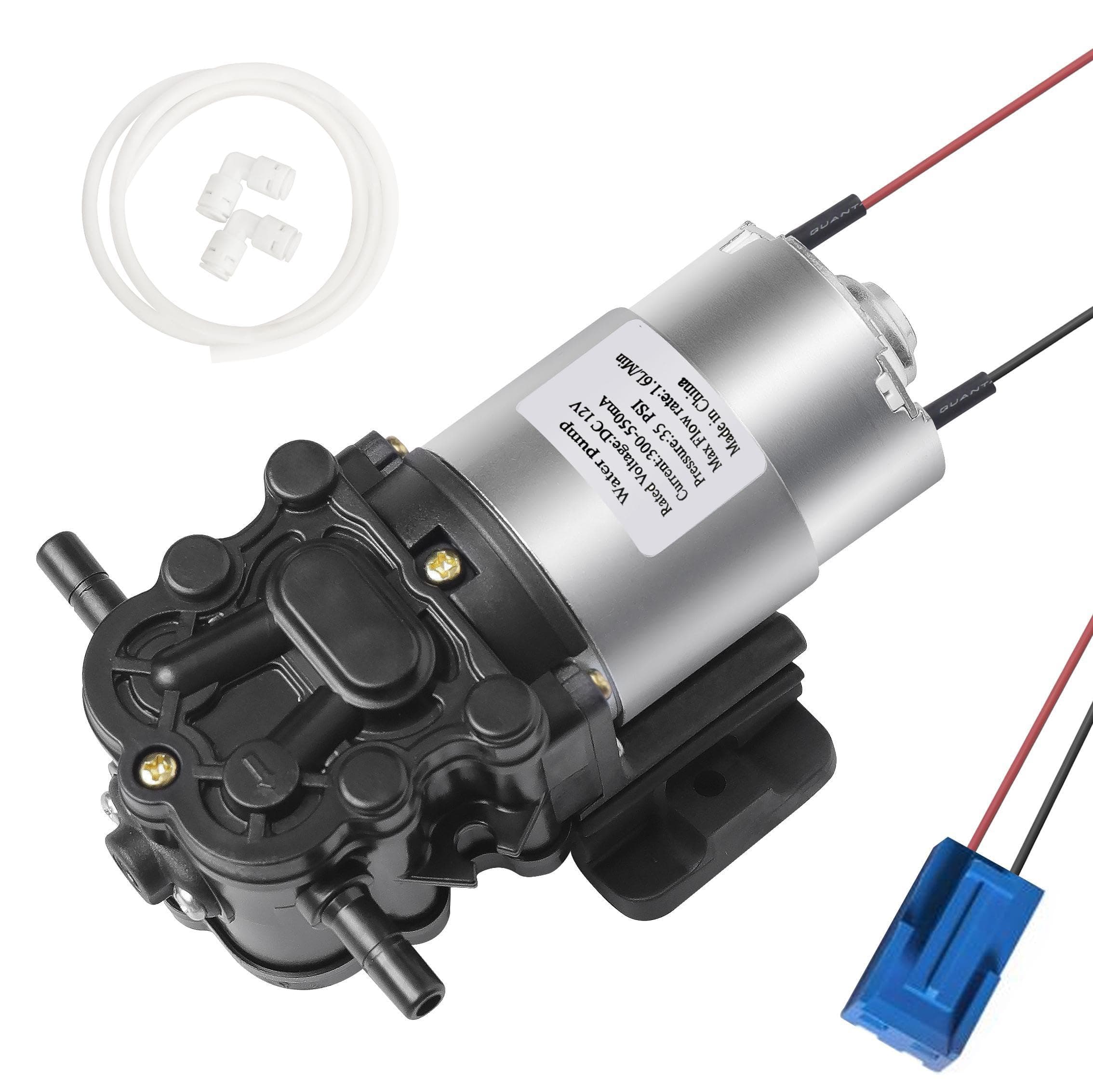 HuiYu HY-D23130 Self Priming Diaphragm Water Pump DC 12V 1.6 LPM 30 PSI Replacement For Bottom Loading Water Dispenser Cooler Ice Maker Electric Appliance