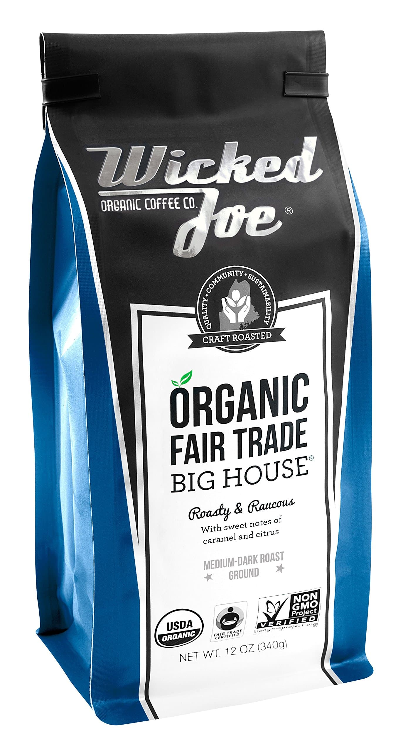 Coffee Big House Ground, 12 oz, Blue