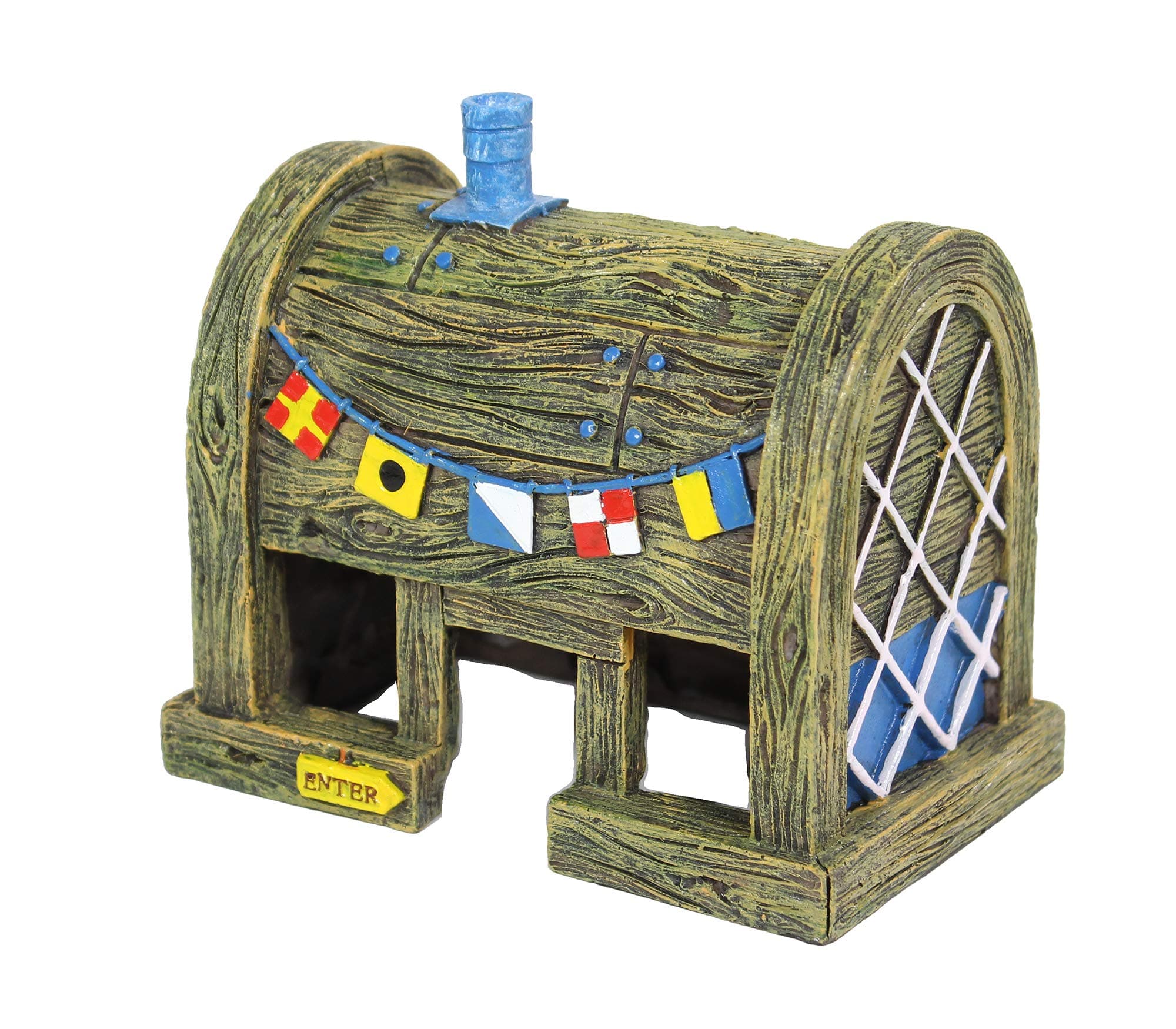 Penn-Plax Spongebob Squarepants Officially Licensed Aquarium Ornament – The Krusty Krab – Medium