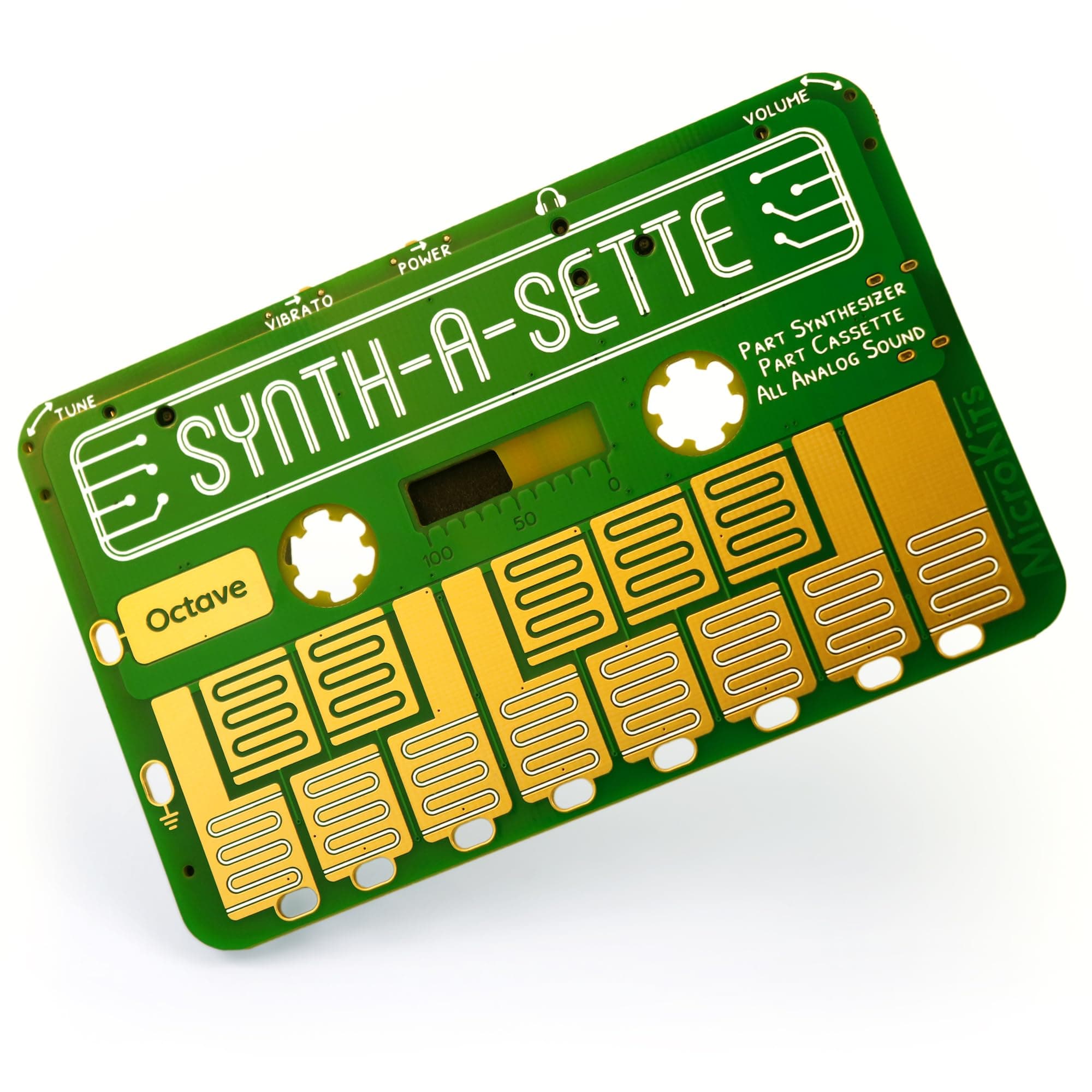 Synth-a-Sette: Create Your Own Banana Keyboard With This Cassette Sized Analog Synthesizer, SN1-KIT