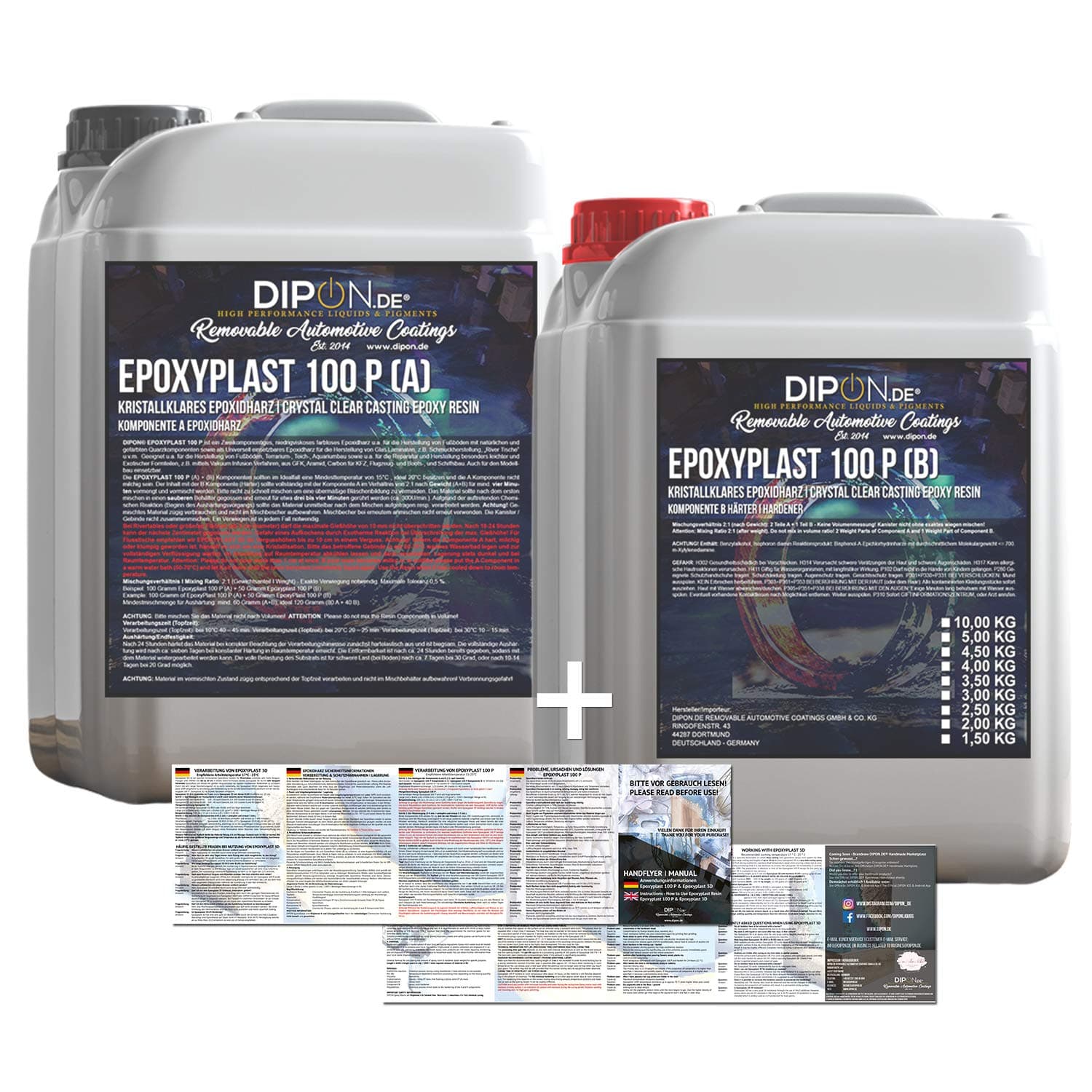 9.0 kg Crystal Clear Casting Epoxy Resin for Laminating Glass Fibreglass Table Floor Terra Aquarium Concrete Molds UV Stable