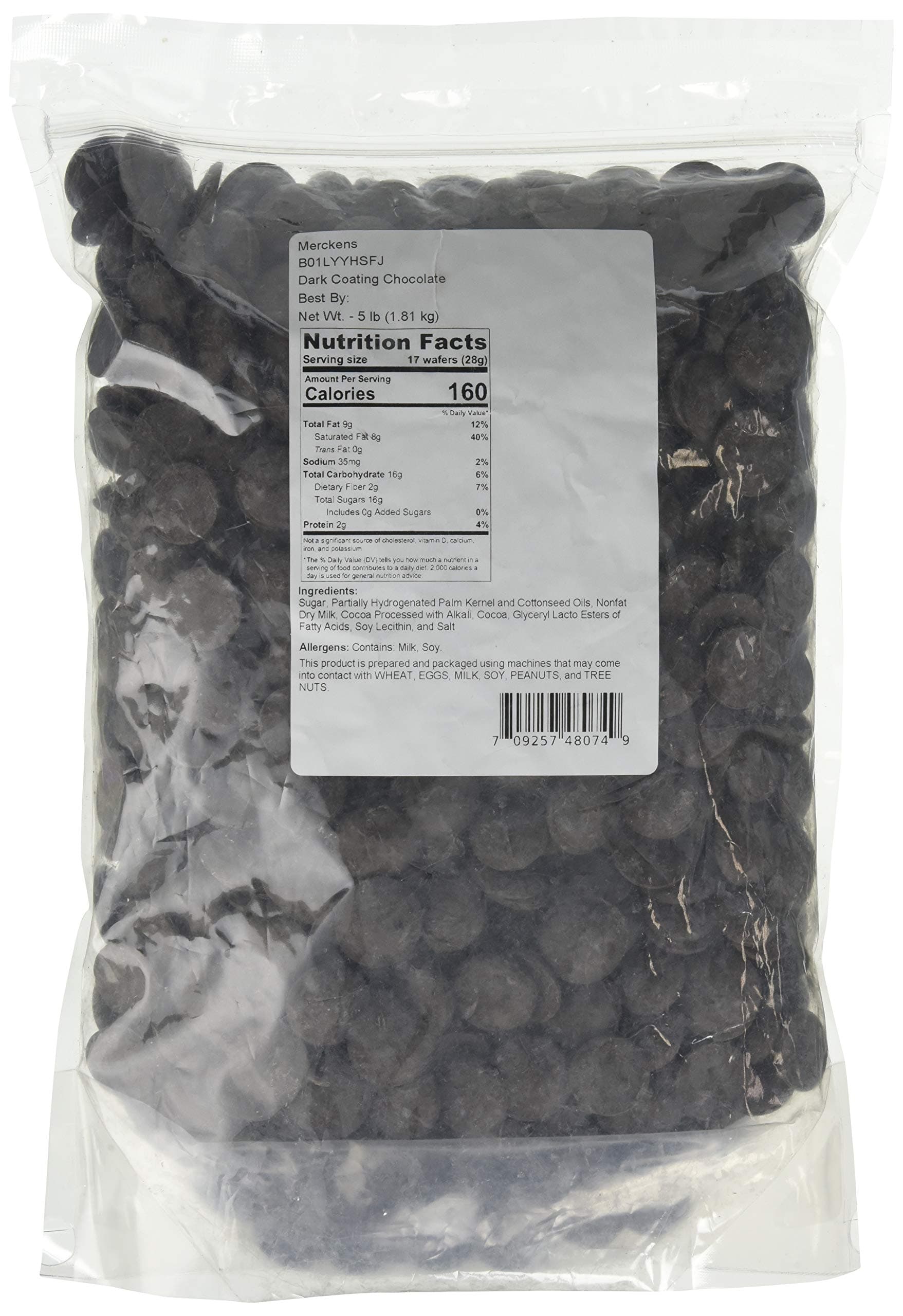 Coating Melting Wafers Chocolate Dark 5 pounds