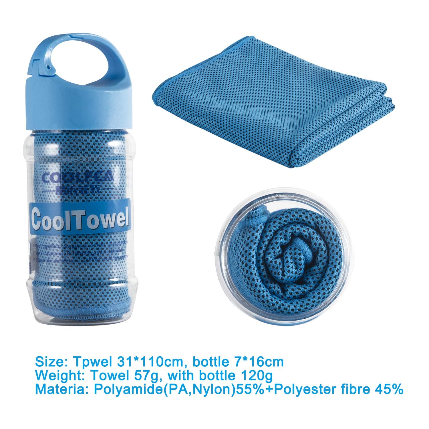 Carryme Cooling Towel Ice Cold Scarf Towel Cool Relief Sweat-Absorbent Mesh Chill Pad