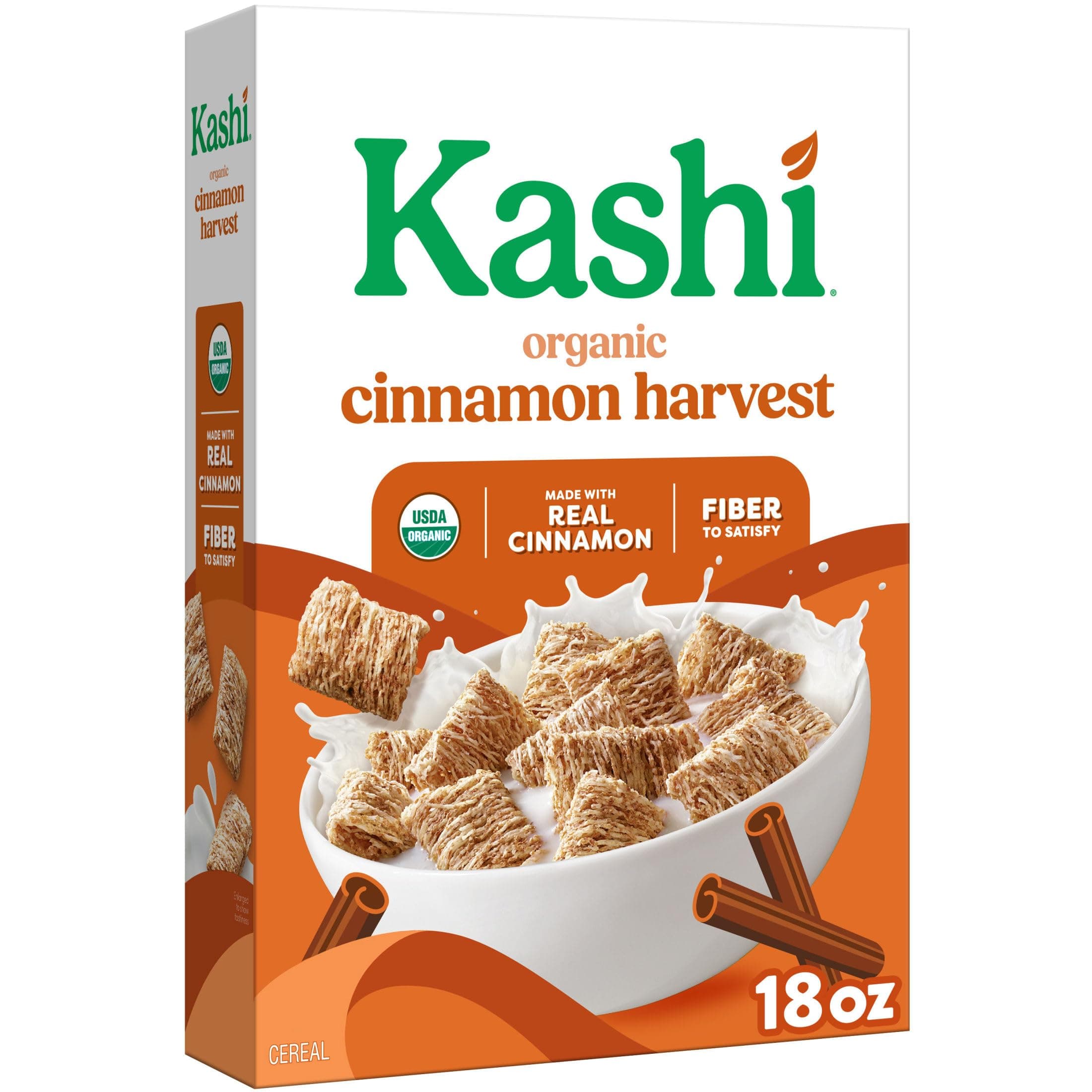 Breakfast Cereal, Organic, Whole Grain, Cinnamon Harvest, 18oz Box (1 Box)