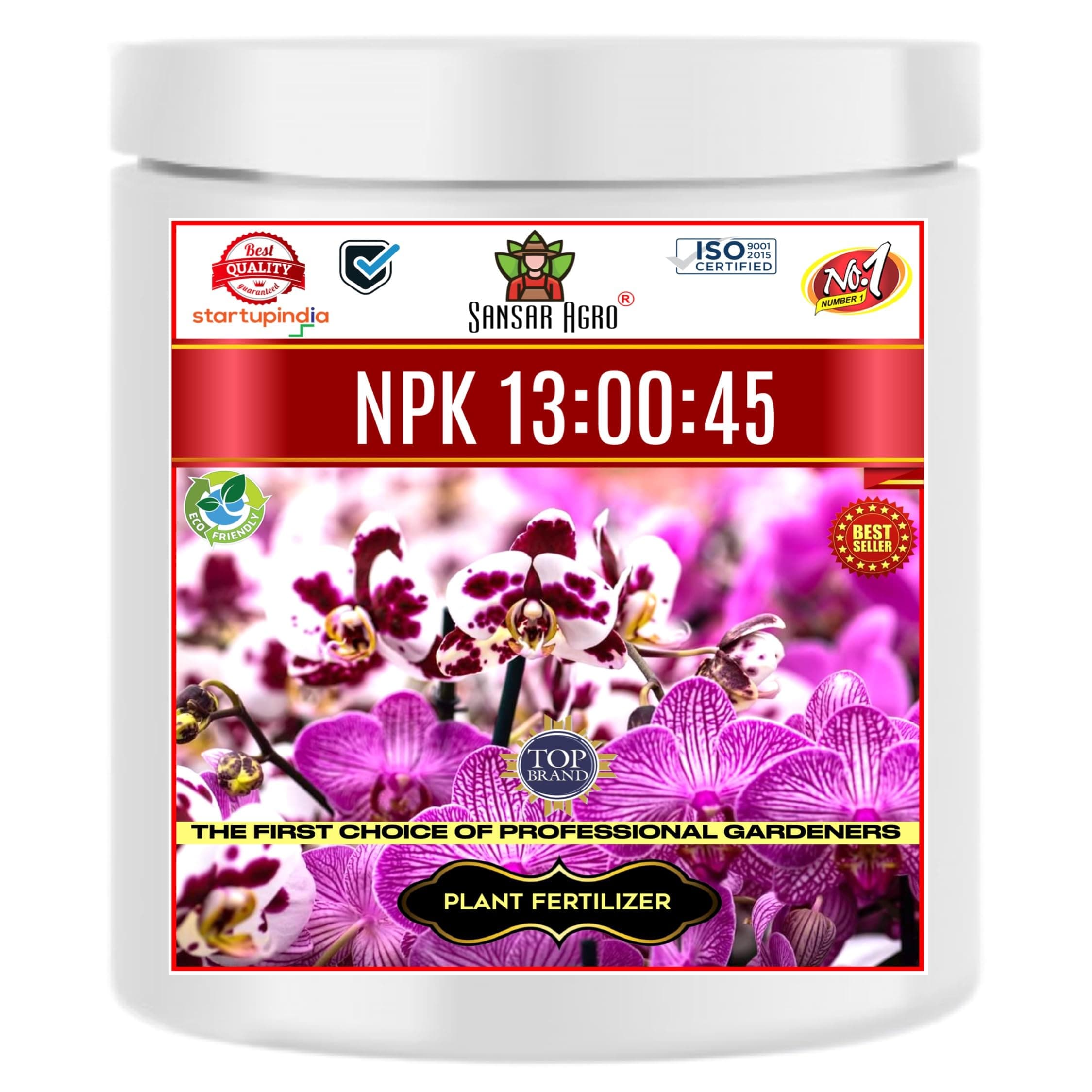 Sansar Agro® Npk 13:00:45 Fertilizer For Plants (200 Gm), Granules