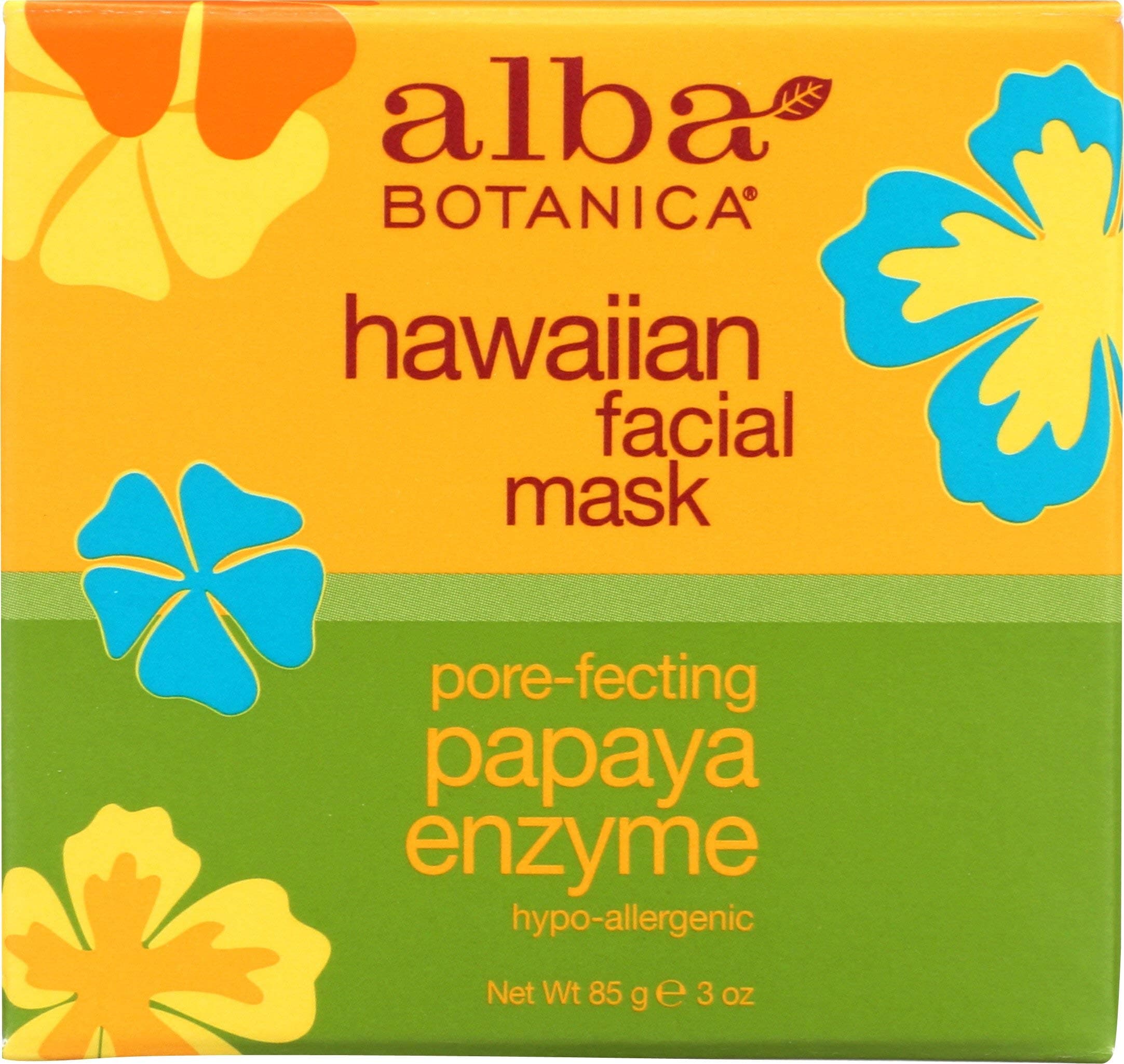 Alba Botanica Hawaiian, Papaya Enzyme Facial Mask, 3 Ounce (Pack of 2)
