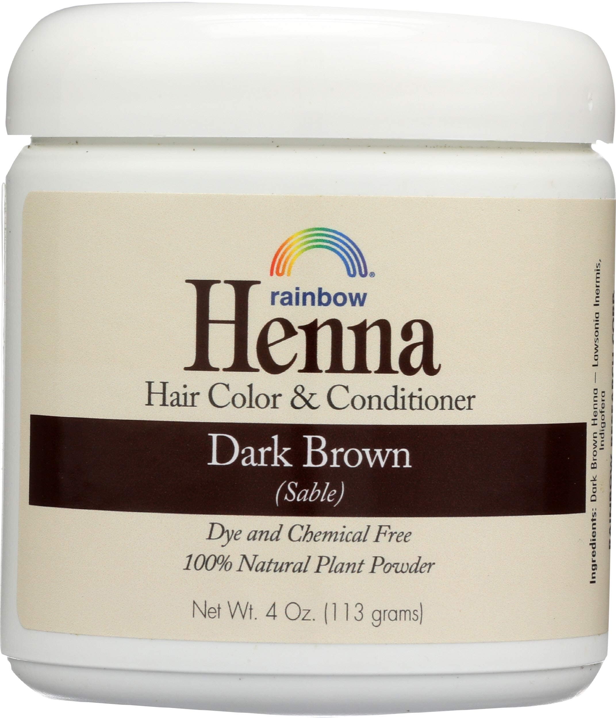 Henna Hair Color and Conditioner, Dark Brown, 4 Ounce