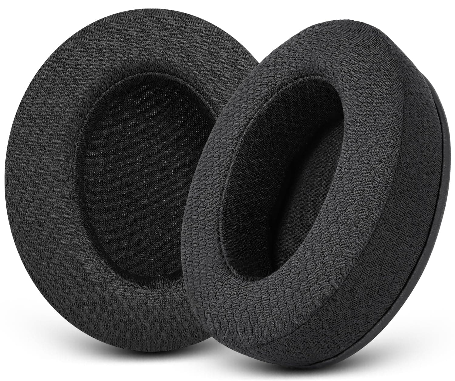 Upgraded Replacement Ear Pad Cushions for HyperX Cloud/Alpha, Audio Technica M50X/M40X, Turtle Beach Stealth 400/600 and More - Breathable Mesh Earpads / Extra Thick Memory Foam