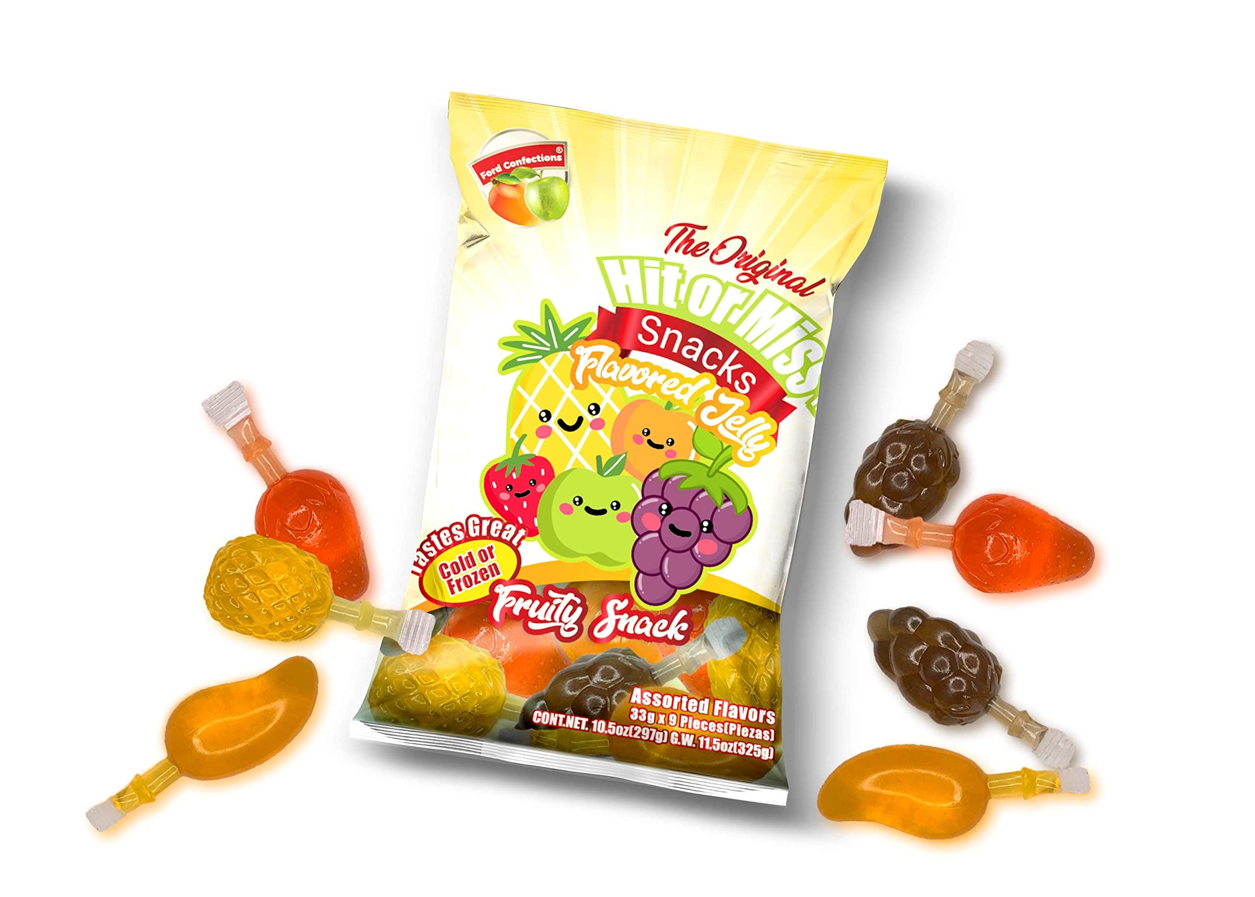 Hit or Miss Jelly Fruity Snack Tik Tok Challenge (9 pieces)