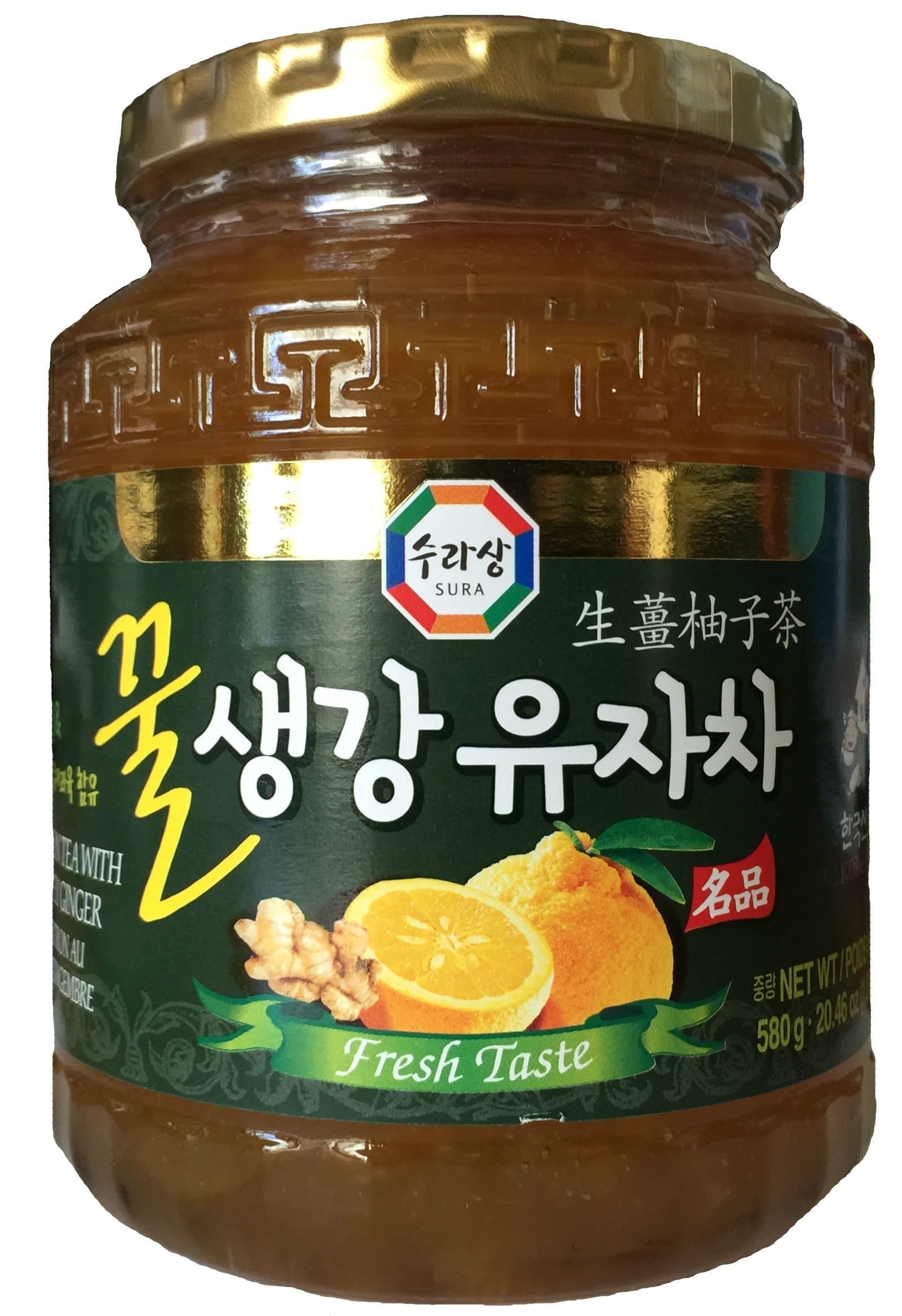 Sura Wang Citron Tea with Honey Ginger, 20.46 oz bottle