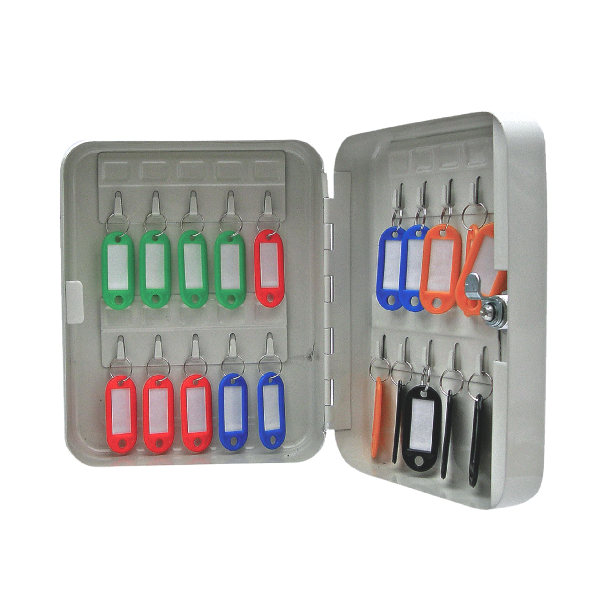 Cathedral Products 20 Key Capacity Lockable & Wall Mountable Key Cabinet, White