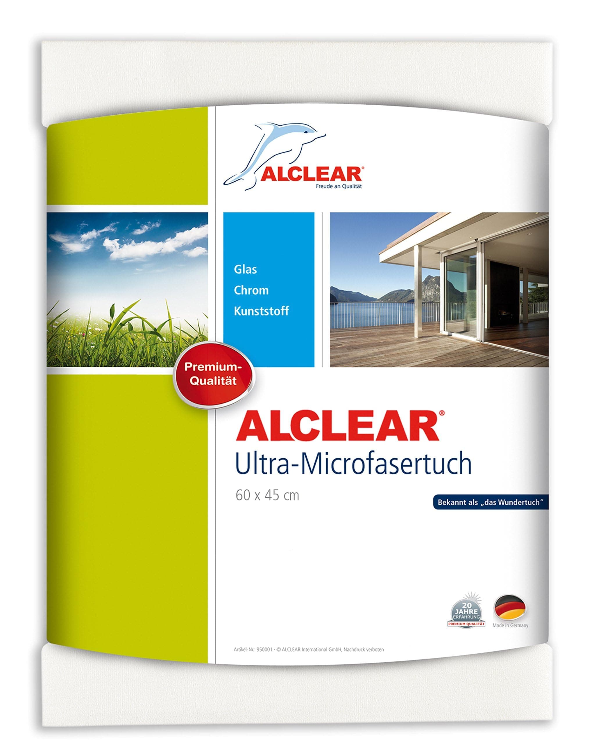Alclear 950002 Ultra-Microfiber Window Cloth and Clear Water (White)
