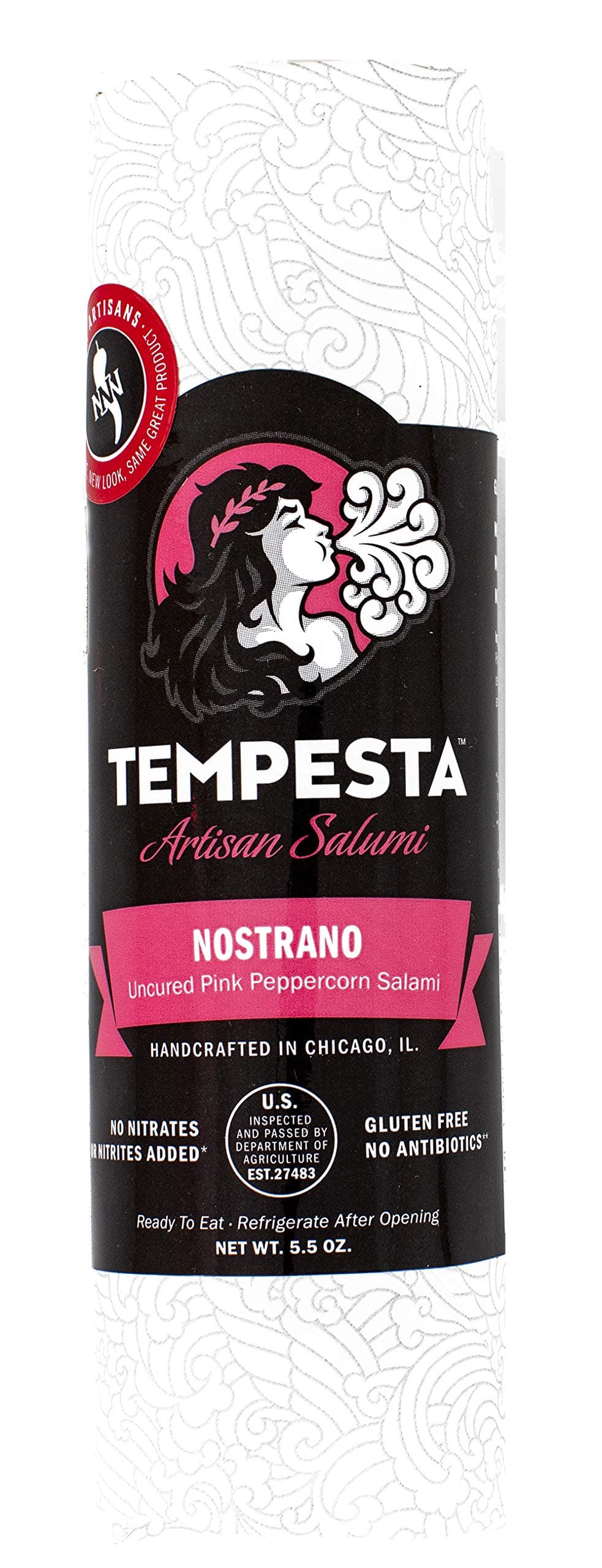 TEMPESTA Nostrano Pink Peppercorn Salami, 4.5 OZ