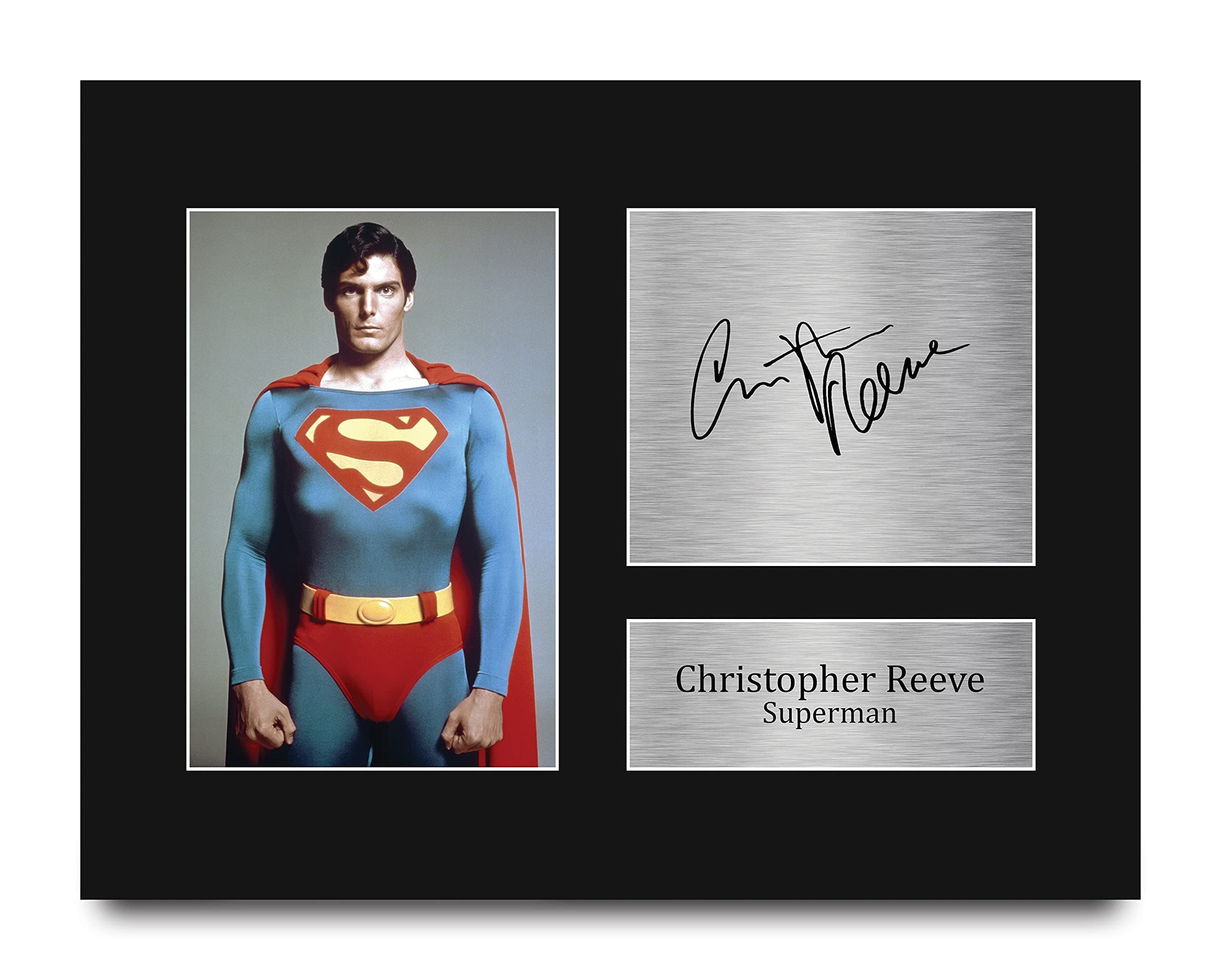 HWC Trading Christopher Reeve Superman Gifts USL Printed Signed Autograph Picture for Movie Memorabilia Fans - US Letter Size