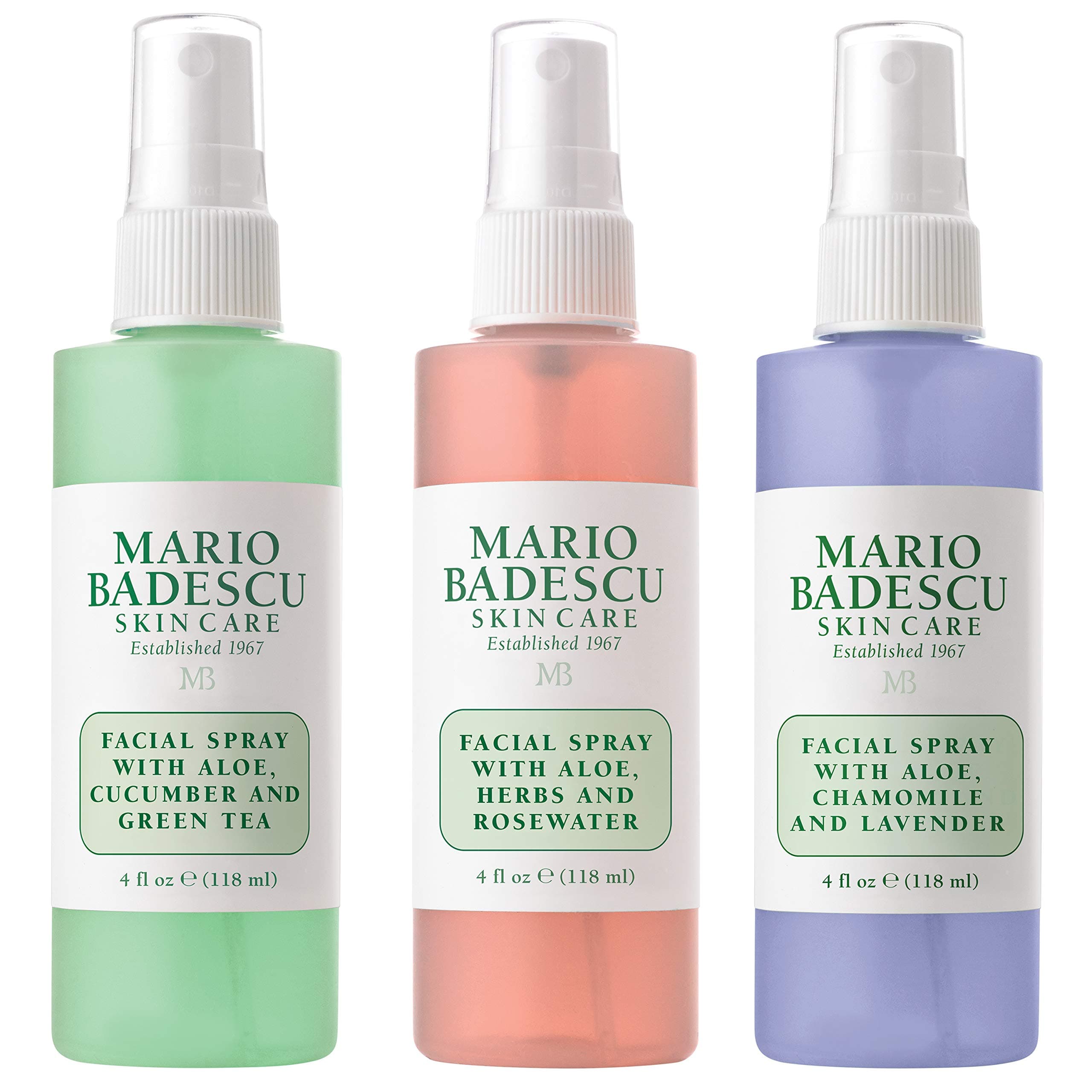 Facial Spray Trio - Cucumber, Rose, Lavender - Cooling, Hydrating Mists for All Skin Types