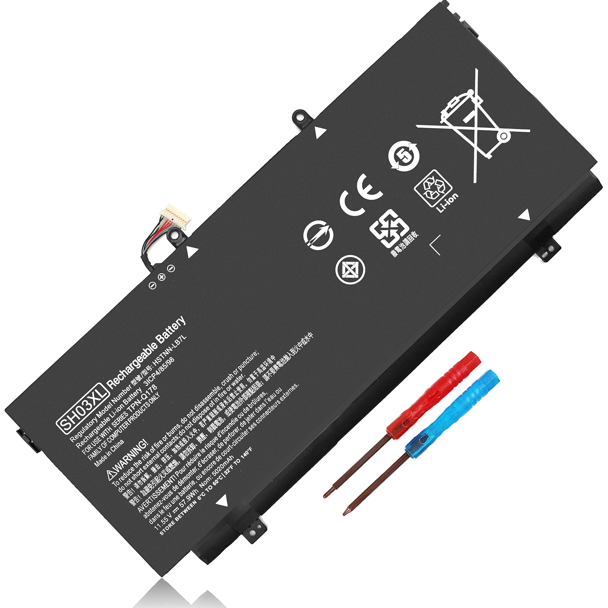 SH03XL 859356-855 Battery for HP Spectre X360 13-AC0XX 13-AC023DX 13-AC033DX 13-AC013DX 13-AC63DX 13-AC006TU 13-W0XX 13-W013DX 13-W023DX 13-W063NR 13-AB0XX HSTNN-LB7L SH03057XL 859026-421 CN03XL
