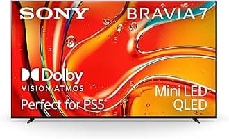 Sony 85 Inch Mini LED QLED 4K Ultra HD TV BRAVIA 7 Smart Google TV with Dolby Vision HDR and Exclusive Features for PlayStation®5 (K-85XR70)