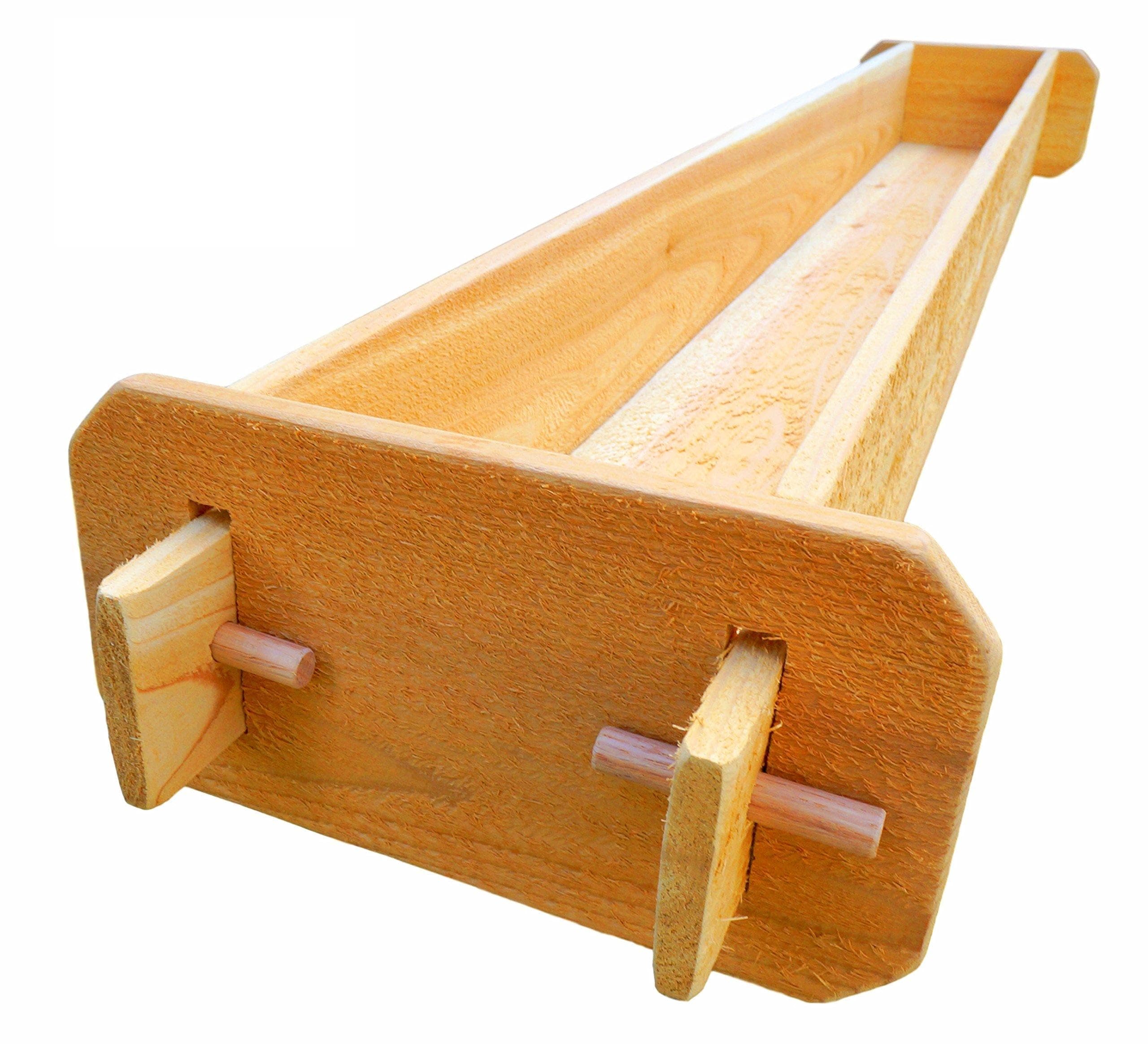 Long Outdoor Rectangular Planter Box Kit Deck Patio Balcony Western Red Cedar with Mortise and Tenon Joinery