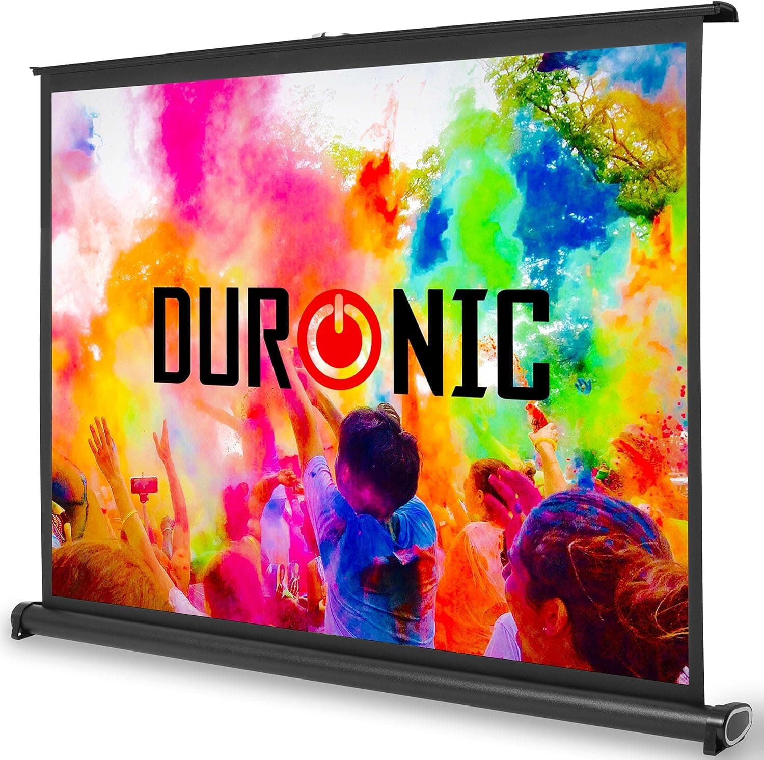 DuronicProjector Screen DPS50 /43, Portable 50” Desktop Projection Screen for School Home Theatre, Table-Top projector screen with 4:3 Ratio