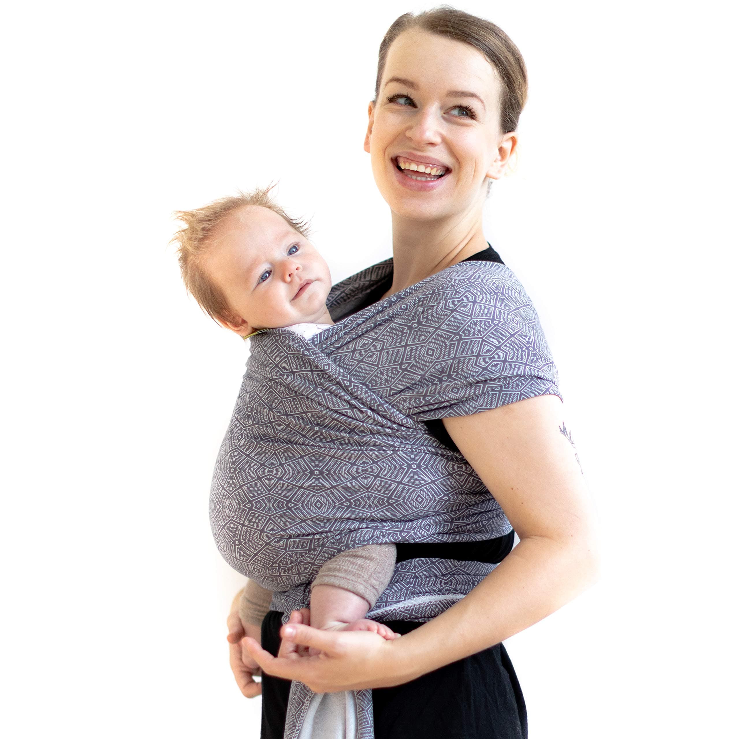 Boba Wrap Baby Carrier, Kahla - Original Stretchy Infant Sling, Perfect for Newborn Babies and Children up to 35 lbs