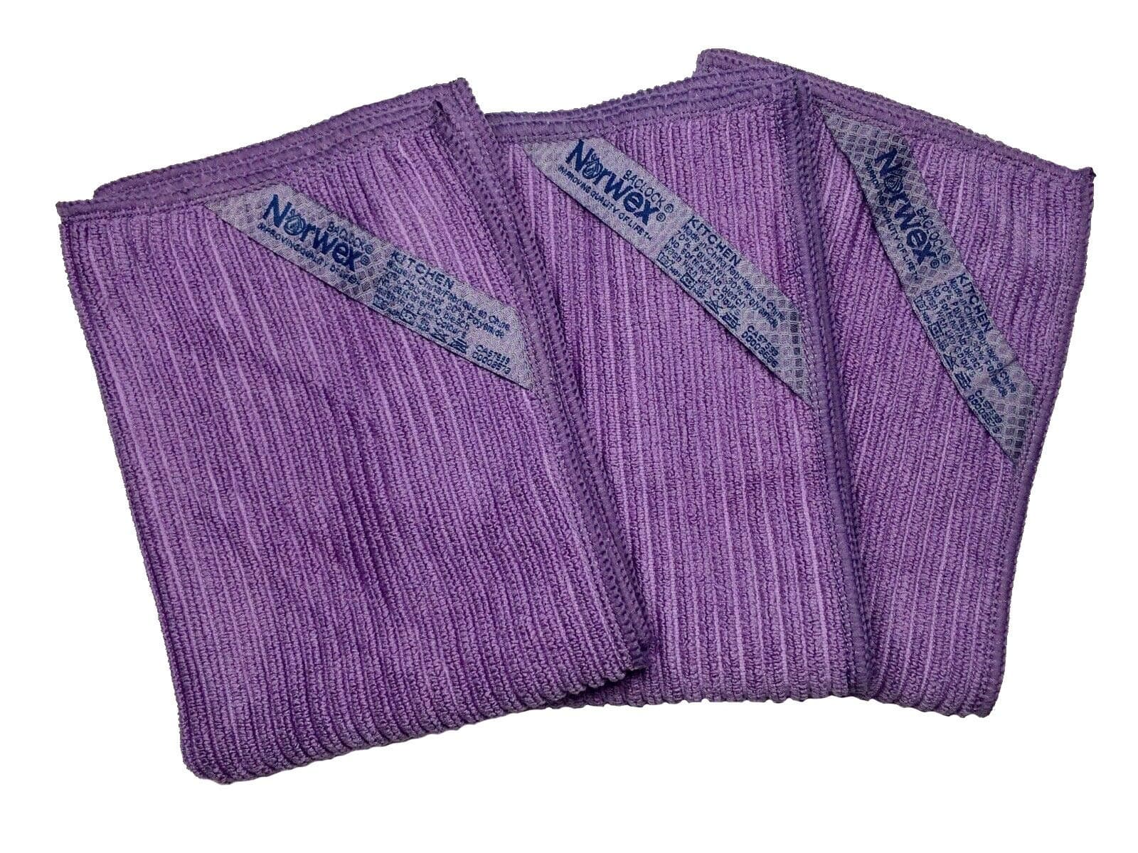 Norwex Kitchen Cloth Trio (Set of 3) in Eggplant