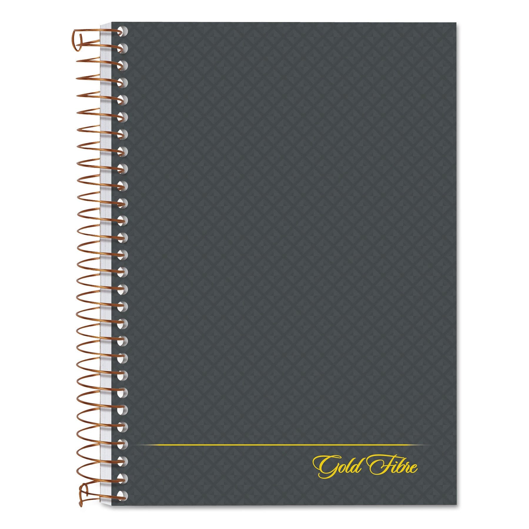 Ampad 20-803R, Gold Fibre Notebook, Medium Ruling, 7X5 Inches, Grey Cover, 100 Sheets