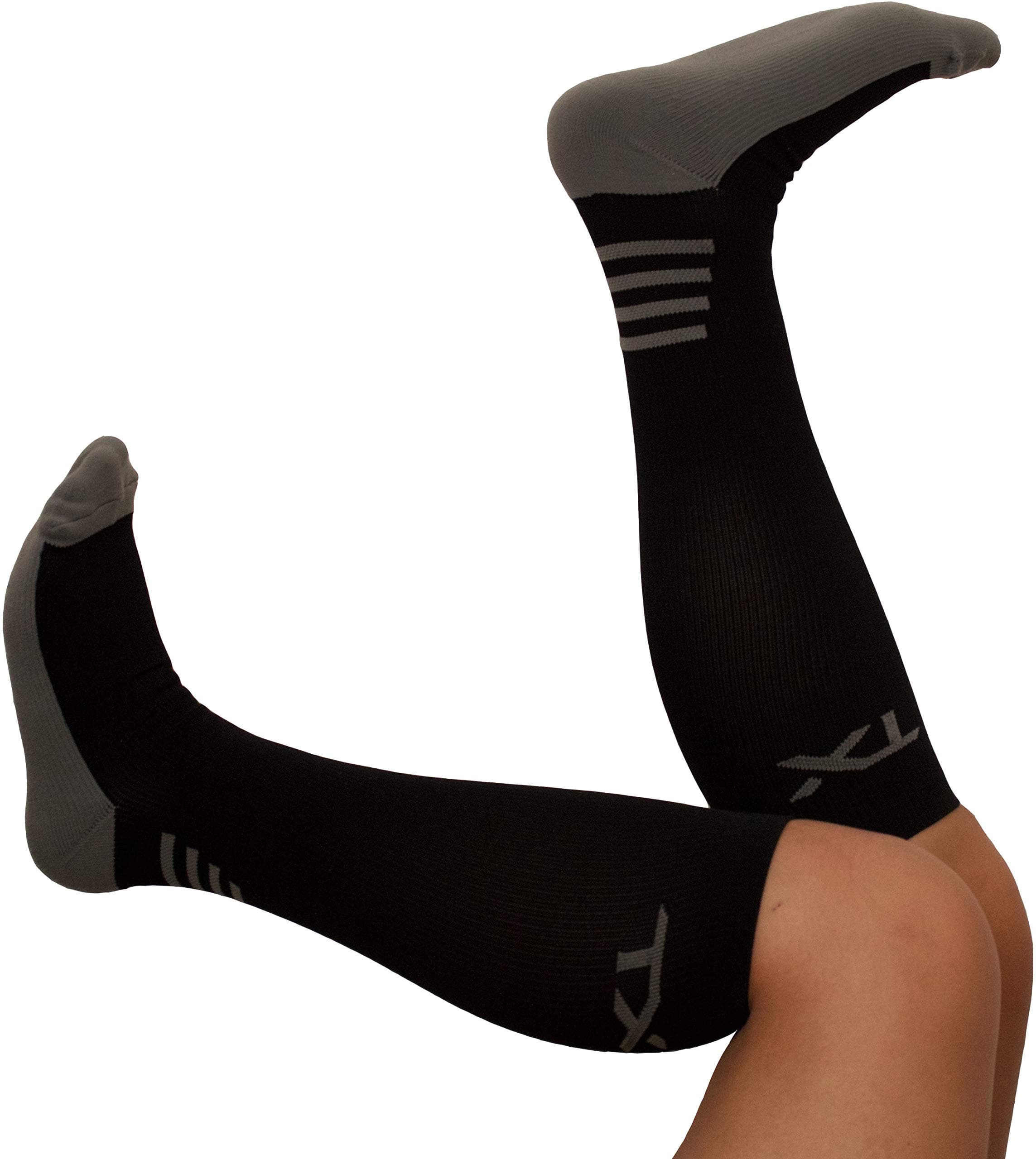 TX Compression Socks 20-30 mmHg Graduated Support – Moisture Wicking Material
