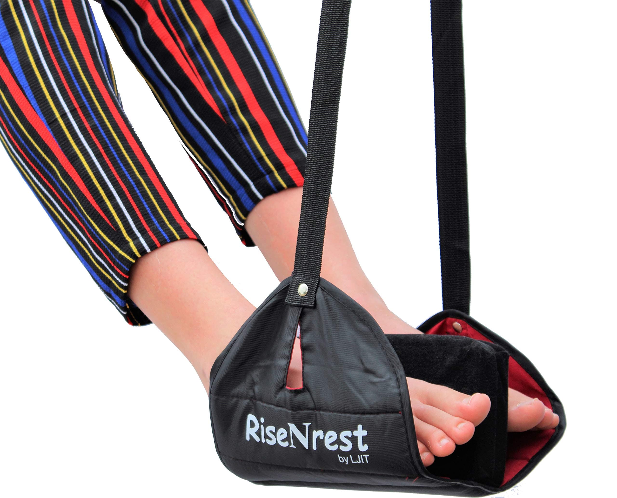 Airplane Footrest Hammock with Soft Pillow Cushioned Foot Divider - Airplane Travel Accessories - Portable Foot Hammock Airplane Leg Rest