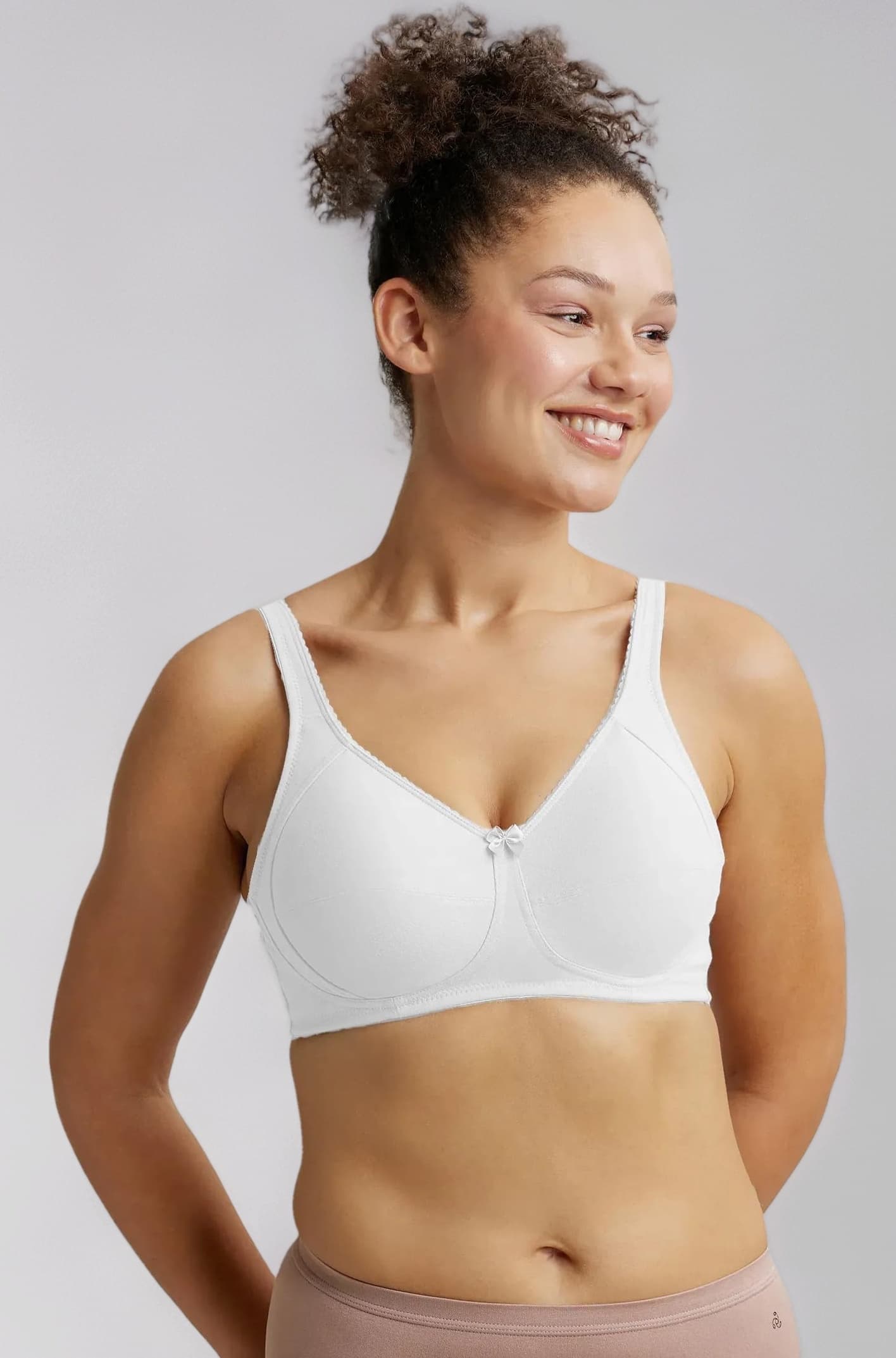 Jockey ES13 Women's Bra | Wirefree | Non Padded | Full Coverage |Side Panel Support | Super Combed Cotton Elastane Fabric