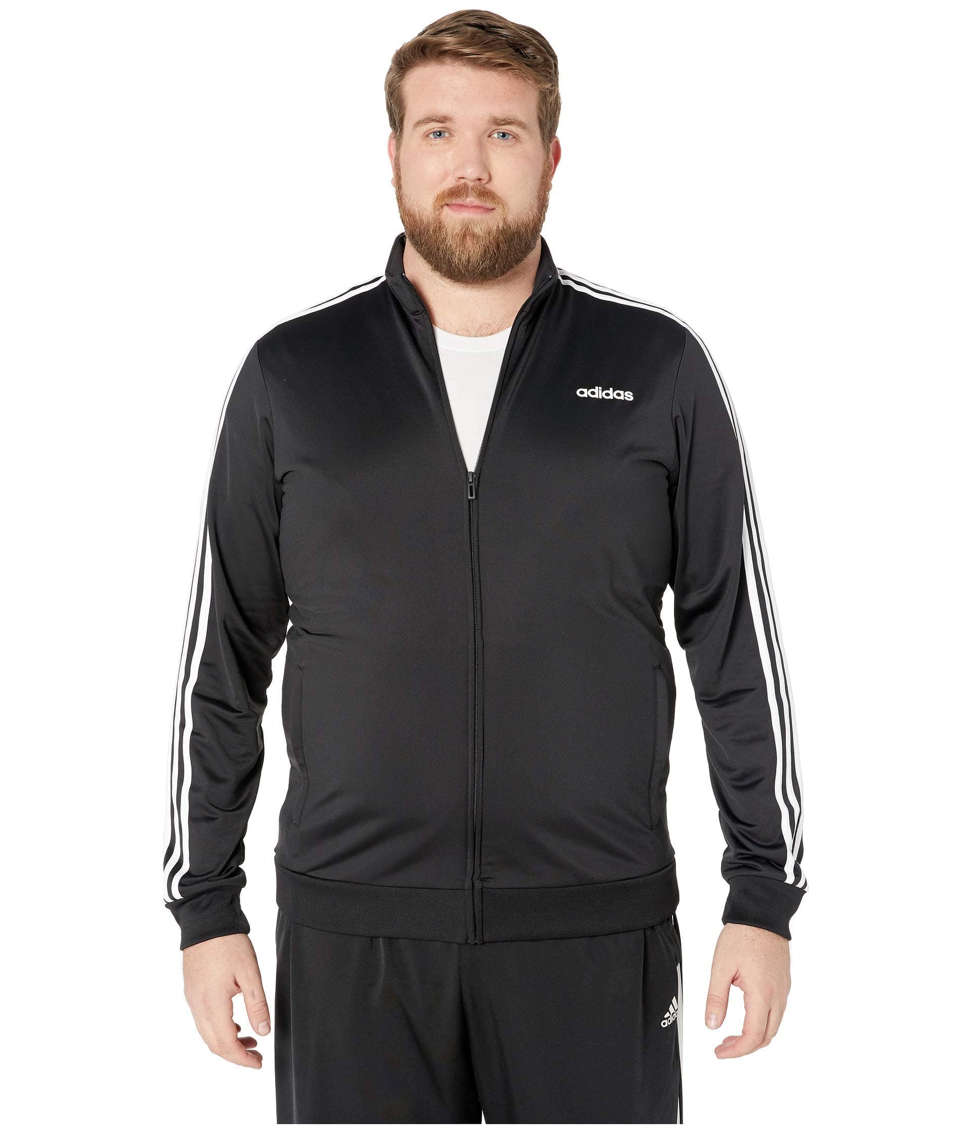 adidas Men's Essentials 3-Stripes Tricot Track Jacket