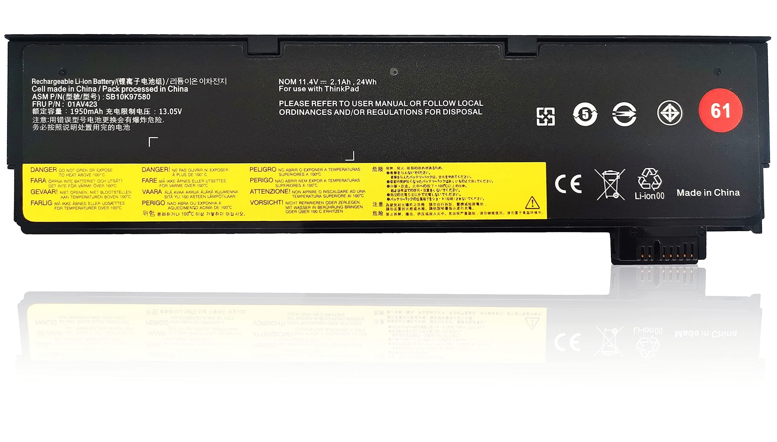 01AV423 T470 T480 T580 Laptop Battery for Lenovo