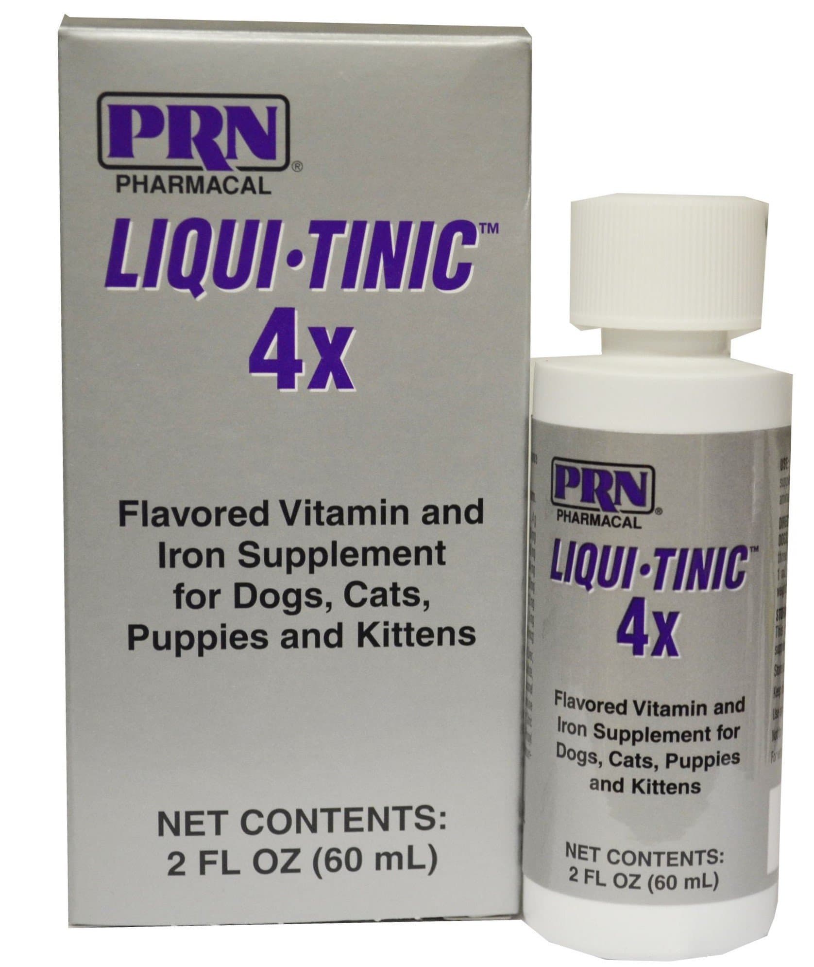 PRN Puppies 4X Vitamin & Iron Supplement Dogs Cats Puppies Kittens, 2oz
