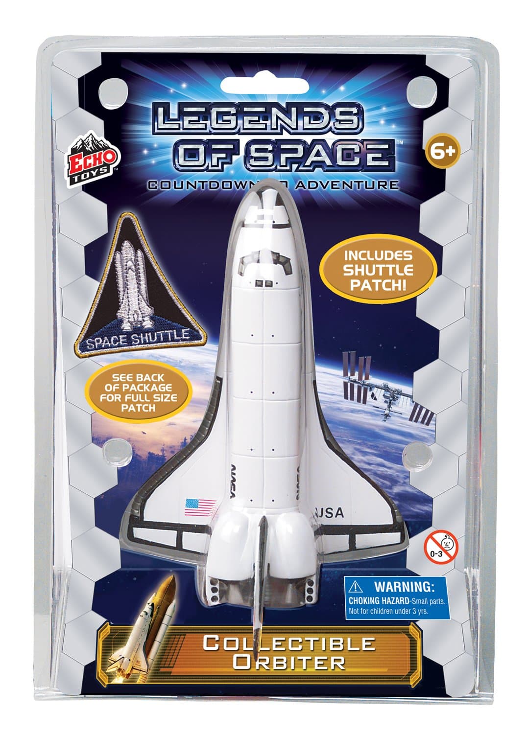Space Exploration Rocket Set - Legends of Space - 13cm Tall Shuttle Orbiter Ship