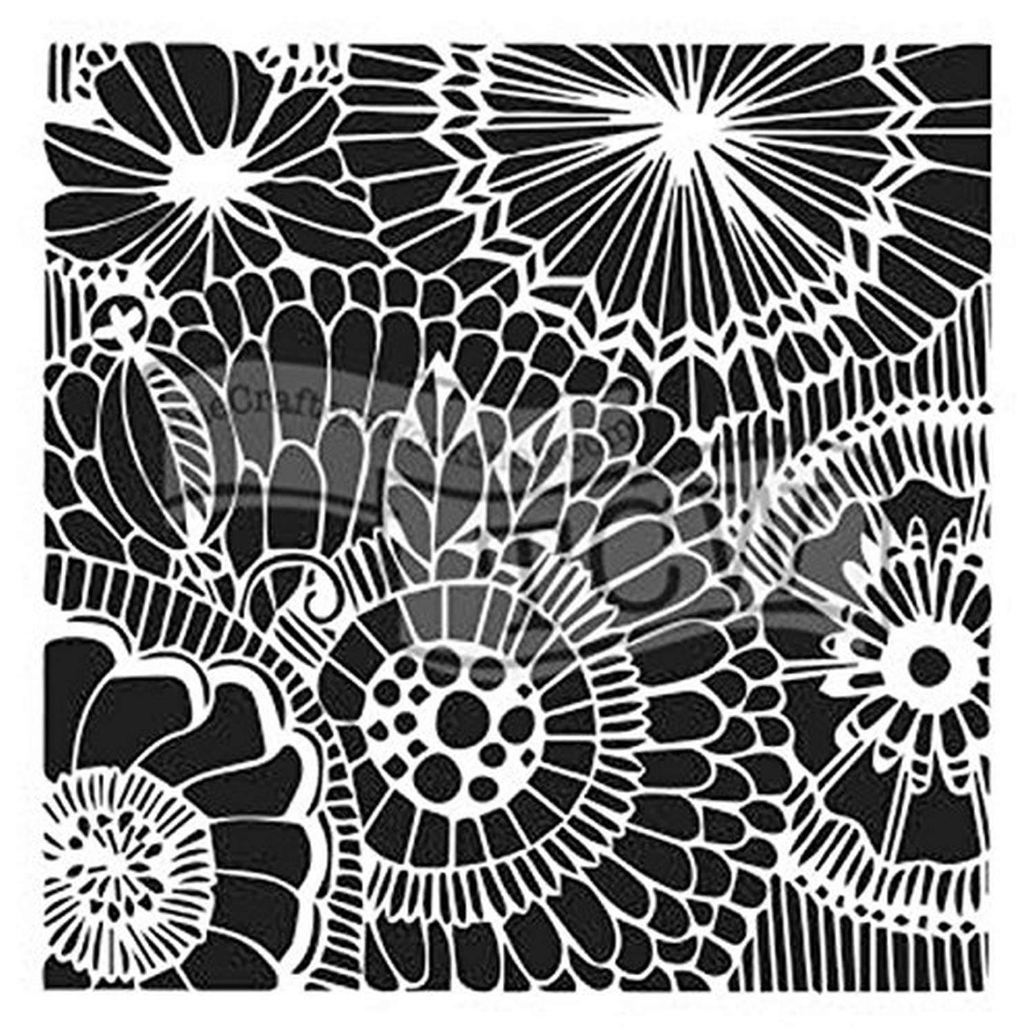 The Crafters Workshop TCW780S Botanical Dream Stencil, Synthetic Material, 18 x 16 x 0.1 cm