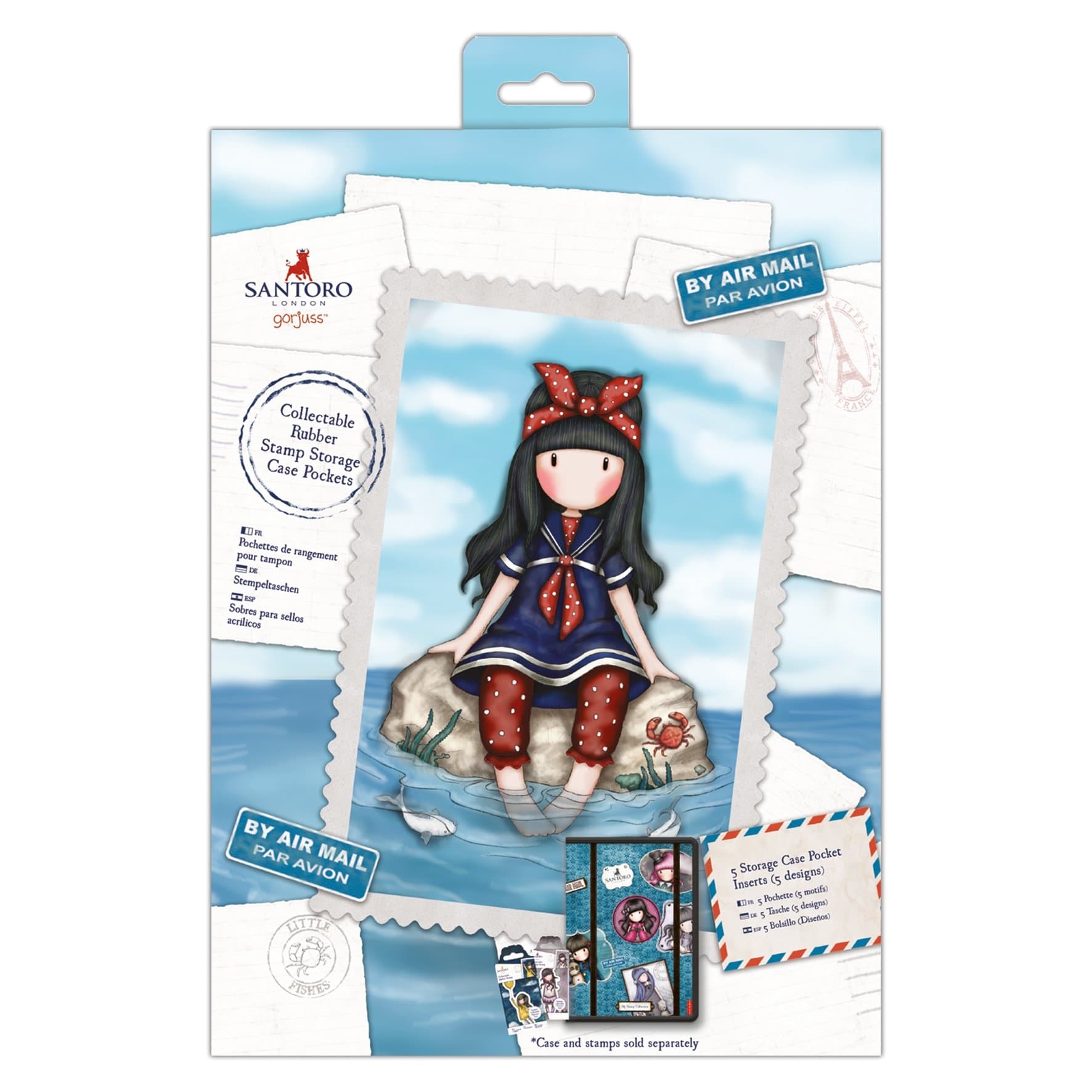 Santoro Gorjuss Stamp, Rubber, Multi-Colour, One Size