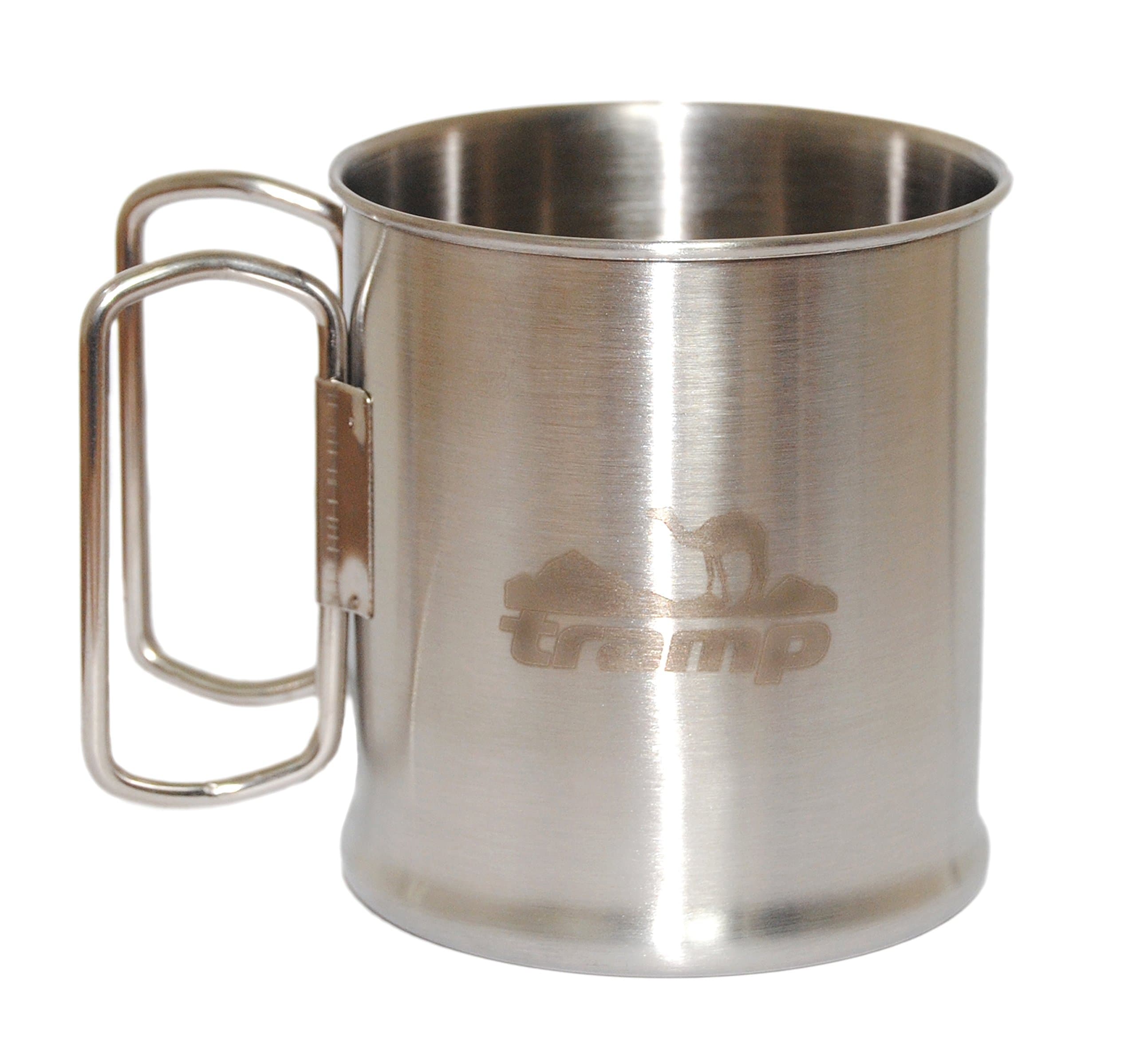 Stainless Steel Camping Mug with folding handles 300 ml (10,15 oz) for Outdoors, Hiking, Travel, Indoors, Home, Office, Picnic,Space Saver Mug, Outdoors Glacier Stainless Cup. BUY ONE NOW! (1)