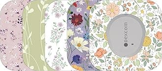 Glucomart Mini Adhesive Patches for Dexcom G7, Stelo & Infusion Sets – 5-Pack Waterproof, Sweatproof CGM Overpatches – Hypoallergenic CGM Sensor Patches (Vintage Floral)