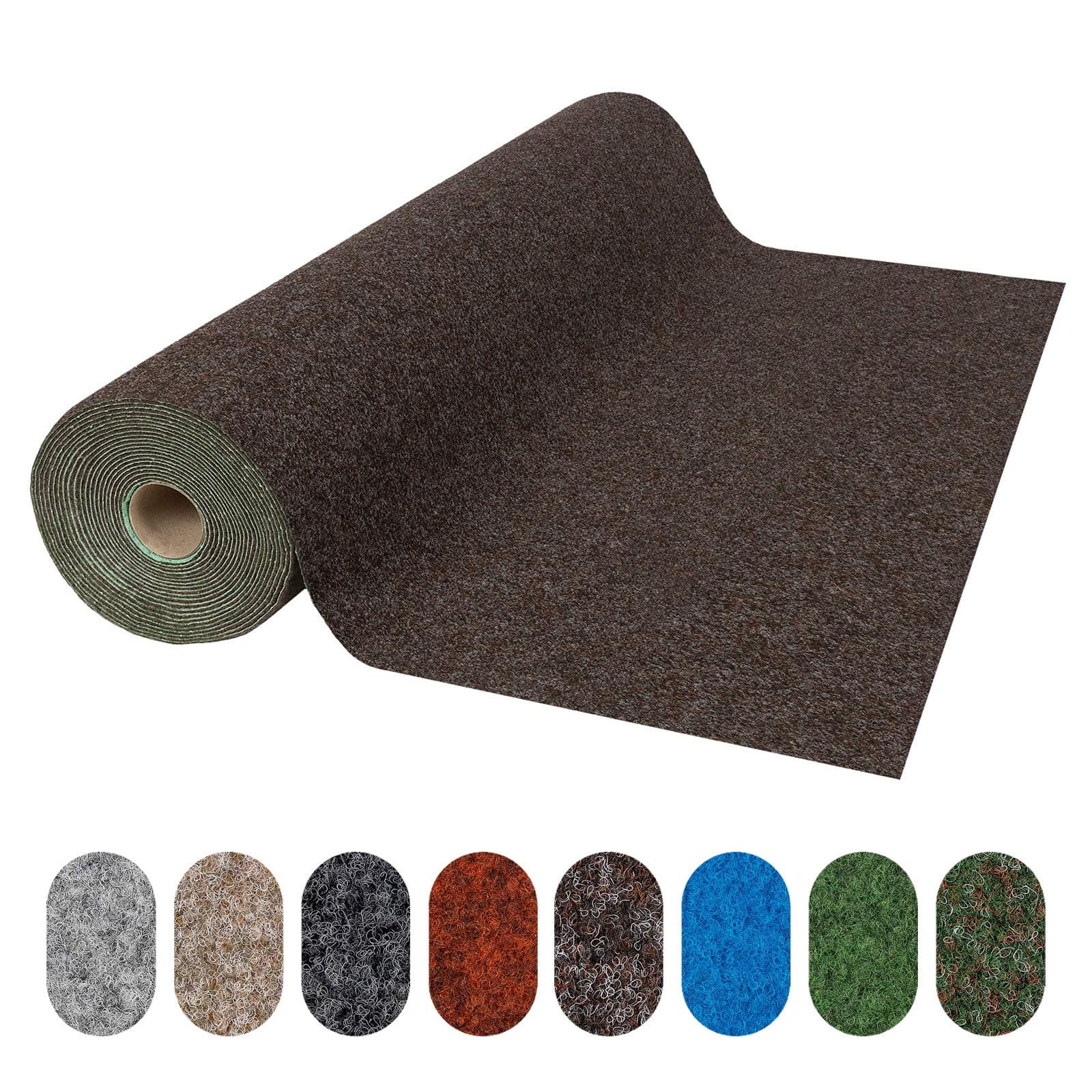 Wonder Colour Garden Matting, Lawn Carpet Balcony Rug, Durable and Weather Resistant Outdoor Matting, Lawn Turf Carpet, Balony Patio Matting (Choco, 100 x 500 cm)