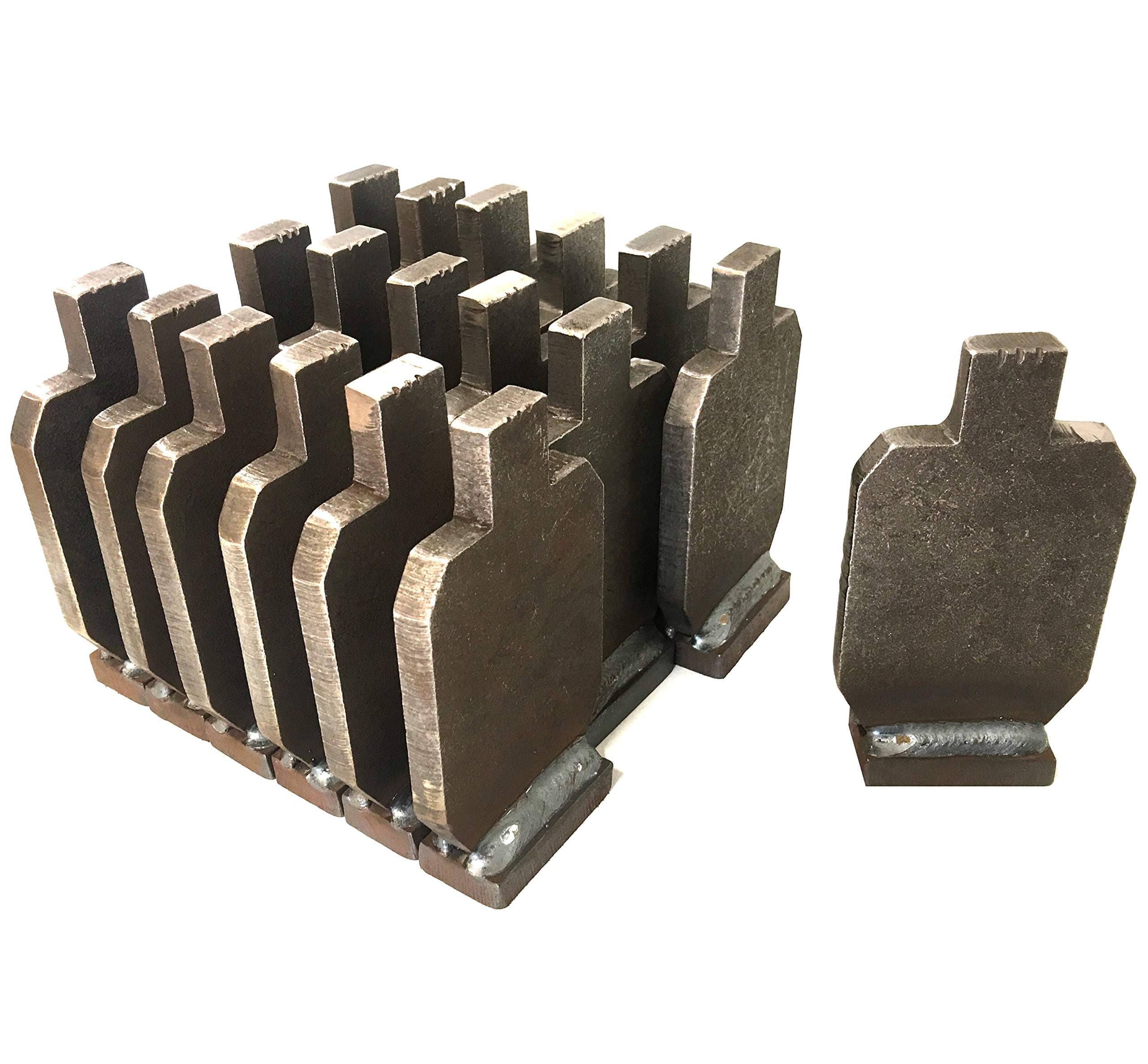 Magnum Target 5" Tall IDPA NRA Knock-Over Shooting Targets - 3/8" AR500 Steel - 18pc Rifle Target Set