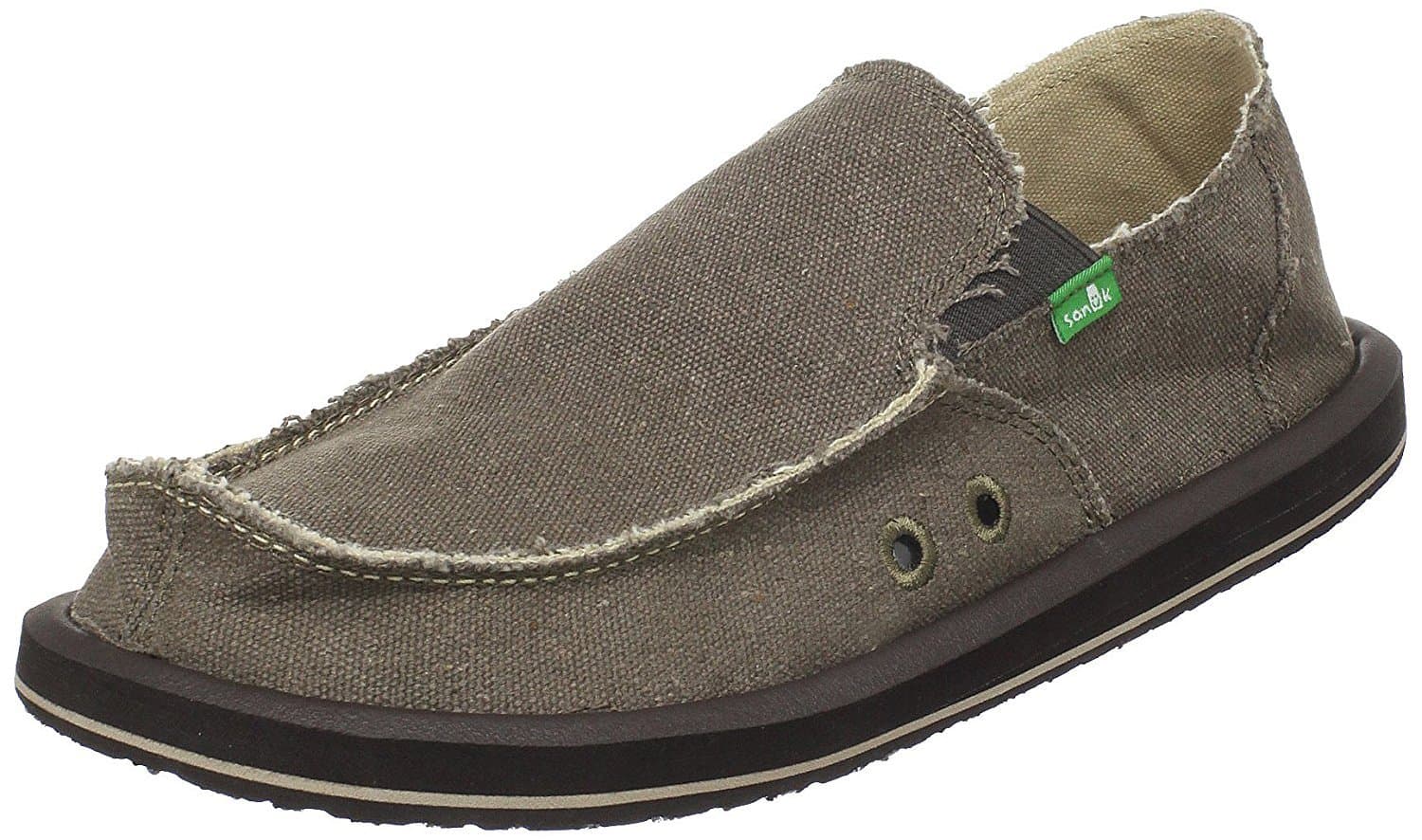SanukMen s Vagabond Slip-on Shoe Brown 10 D(M) US